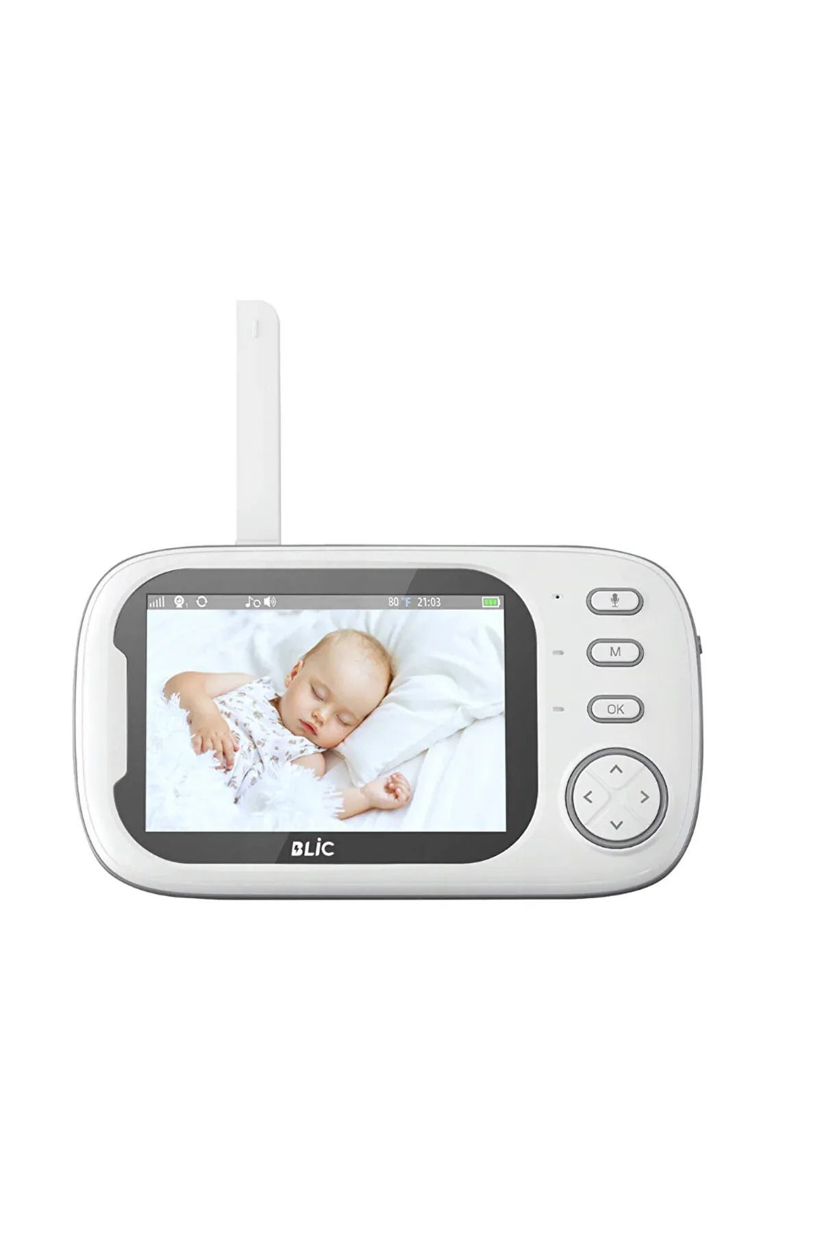 solutions technology Bebek Monitörü LCD Ekranlı | Gece Görüşlü İzleme Kamerası | 8 Ninni ve Oda Isı Kontrollü Sistem fotoğrafı 3 (önizleme)