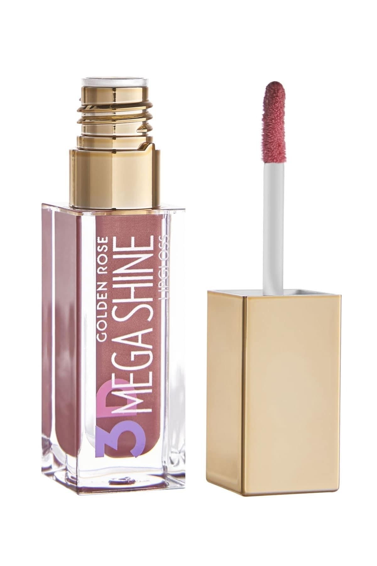 3d Mega Shine Lipgloss No: 117 Shimmer - Pearlescent Lip Gloss - 8691190494780 Golden Rose