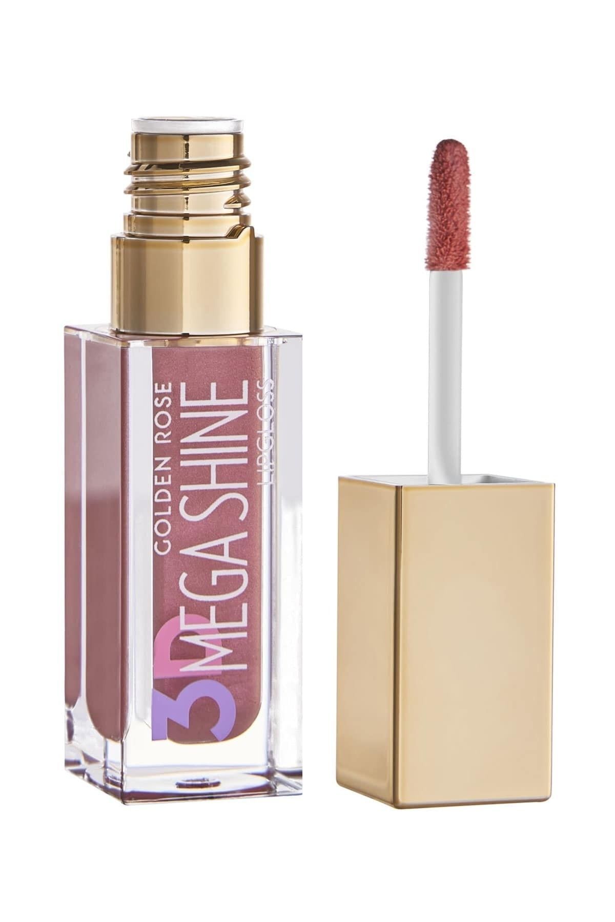 3d Mega Shine Lipgloss No: 115 Shimmer - Pearlescent Lip Gloss - 8691190494766 Golden Rose