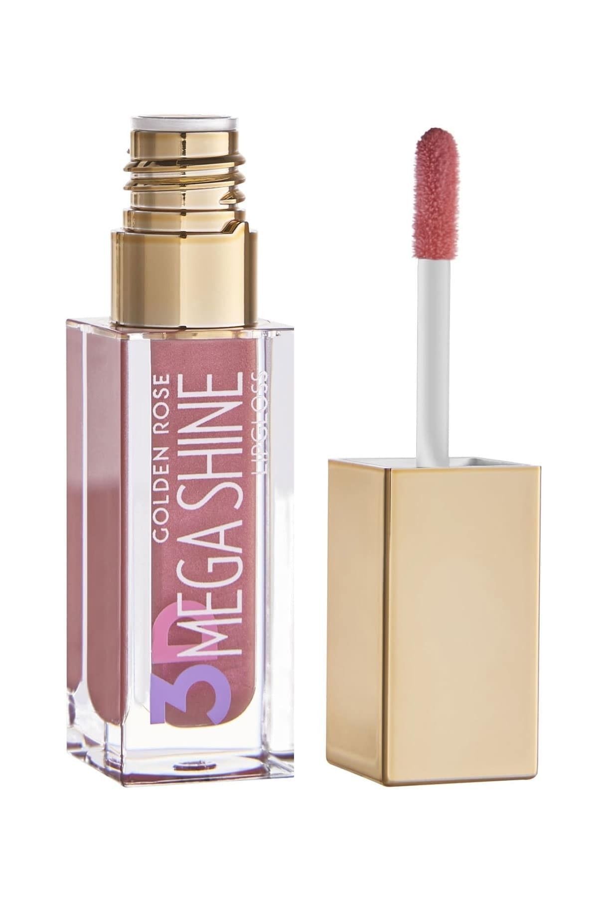 3d Mega Shine Lipgloss No: 114 Shimmer - Pearlescent Lip Gloss - 8691190494759 Golden Rose