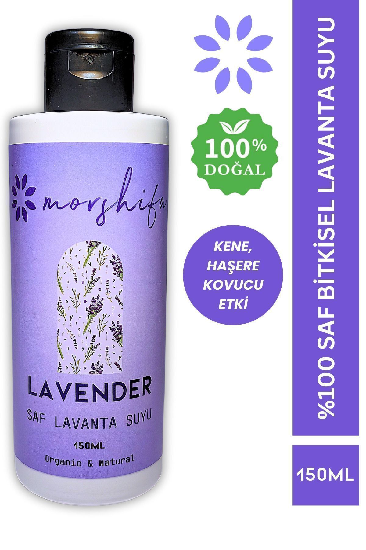 Organik Saf Lavanta Suyu 150ml(MORŞİFA LAVANTA SUYU)