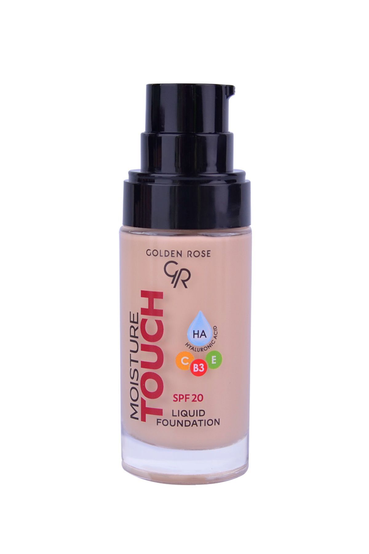 فونداسیون مایع Moisture Touch Spf20 No: 102 Foundation with Moisturizing - 8691190533670 Golden Rose