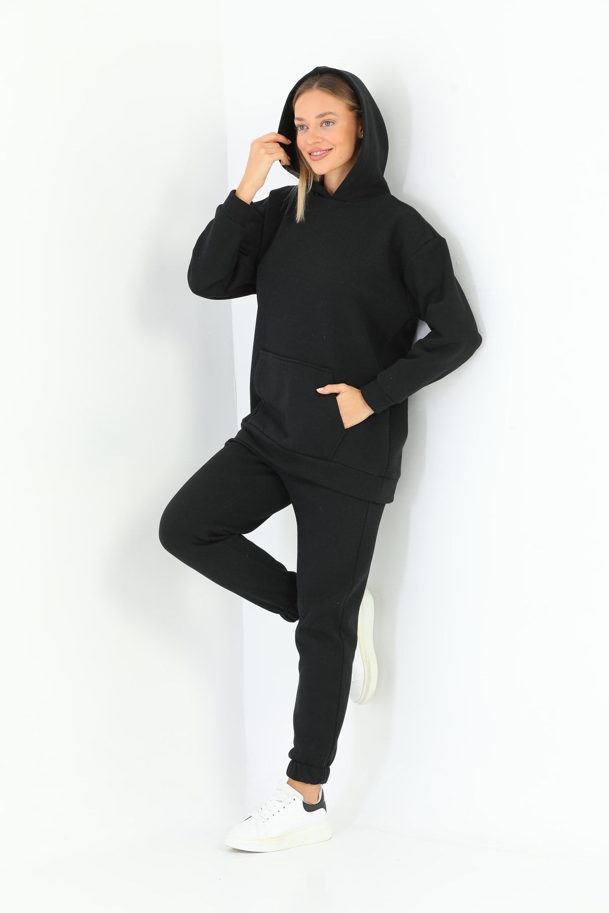 DaKa-Fleece Kangaroo Pocket 3 Thread Tracksuit Set 6