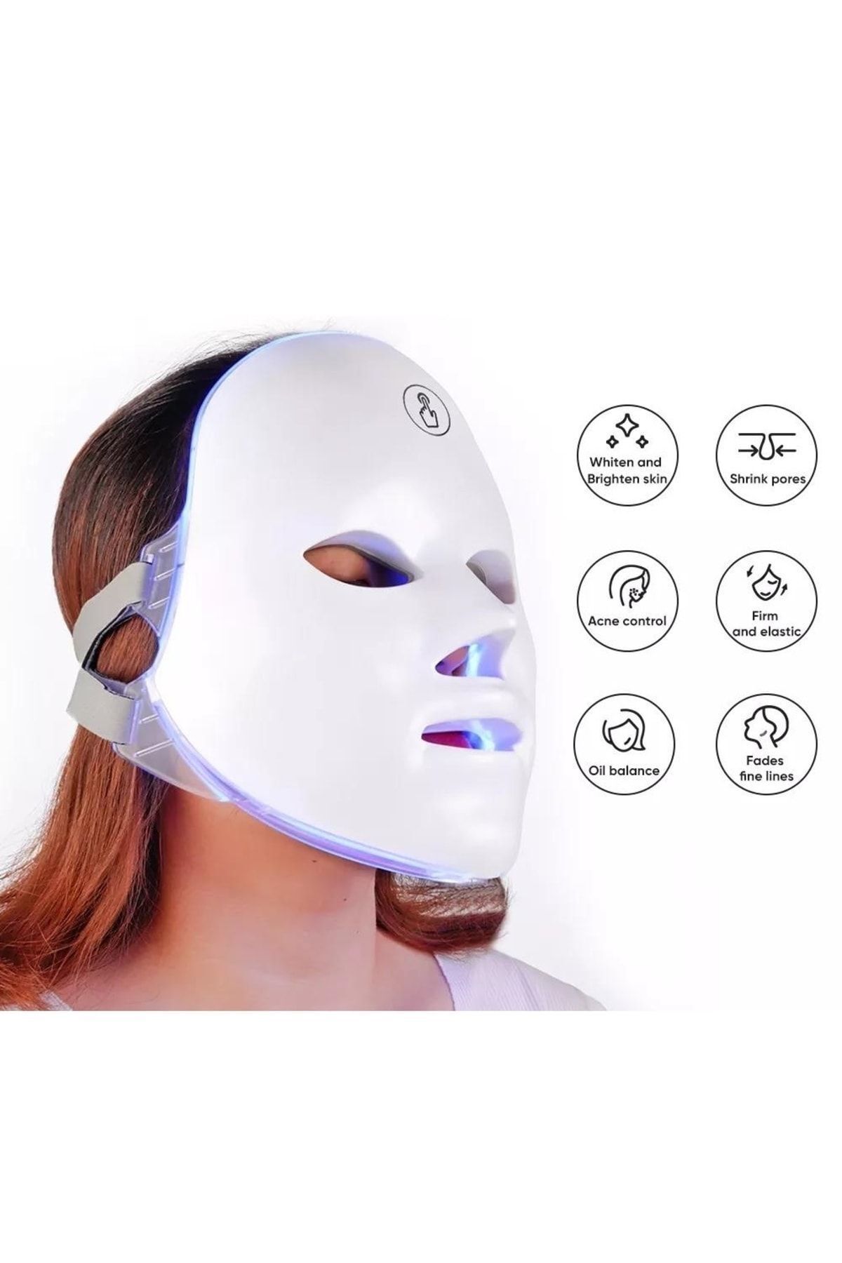 FOSILTECH 7 Renkli Sarjlı Kablosuz Led Güzellik Maskesi