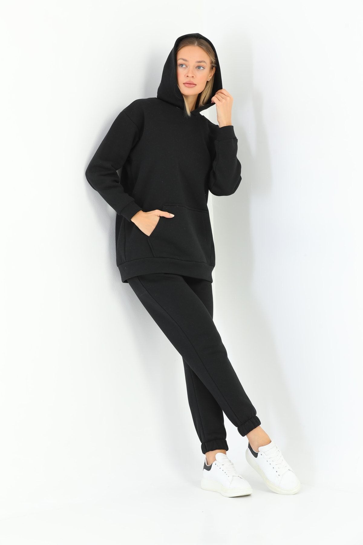DaKa-Fleece Kangaroo Pocket 3 Thread Tracksuit Set 7
