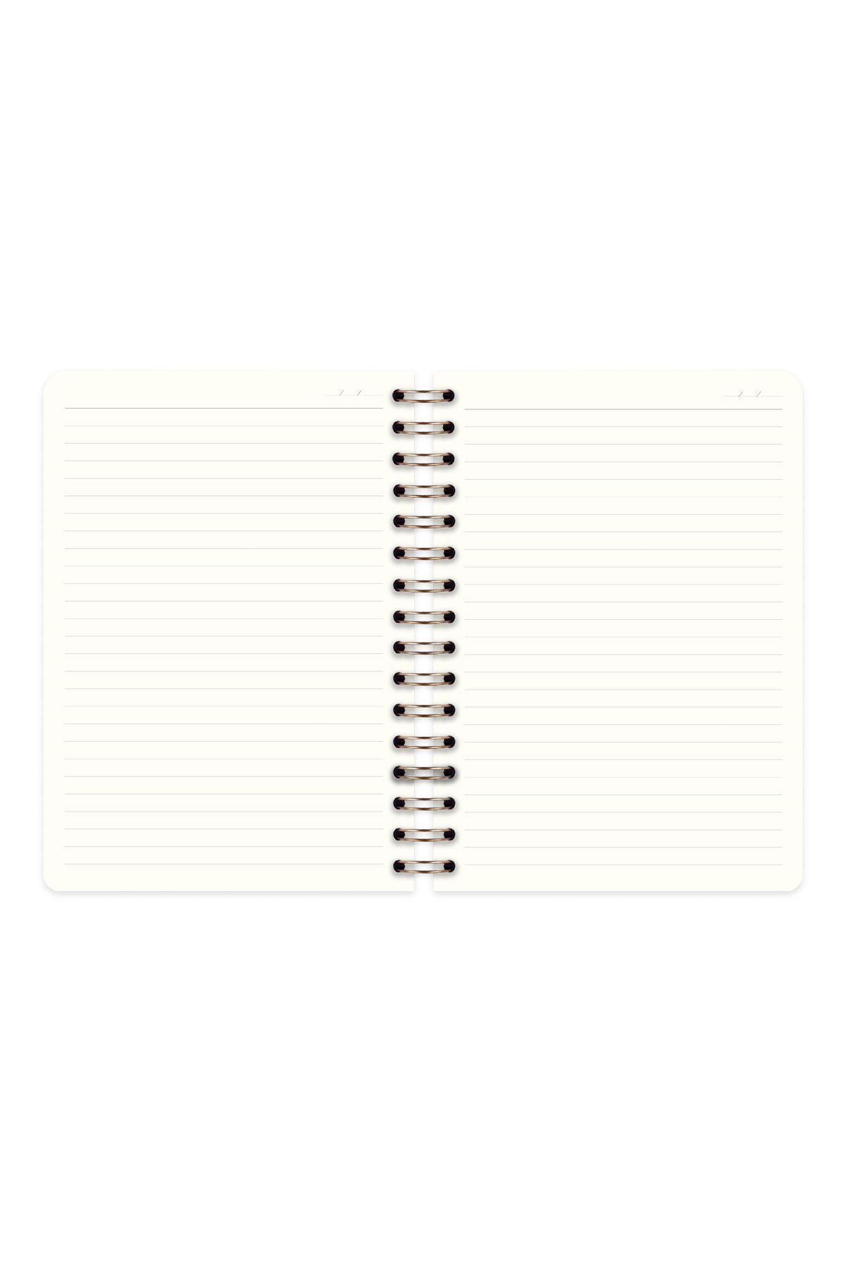 Matt Notebook-Navy Blue A5 15X21 cm Spiral Linen Notepad 8