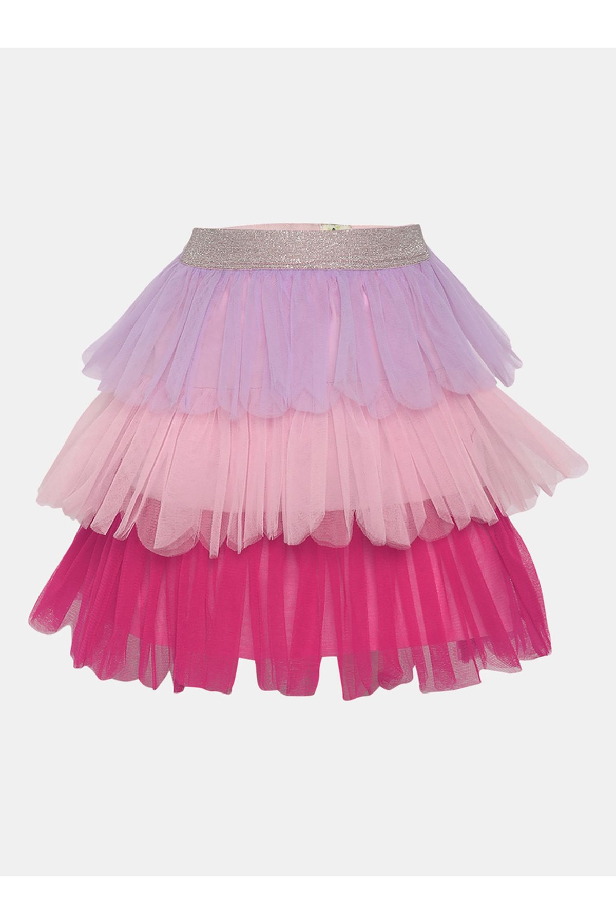 Styli-Ruffle Layer Mesh Skirt 1