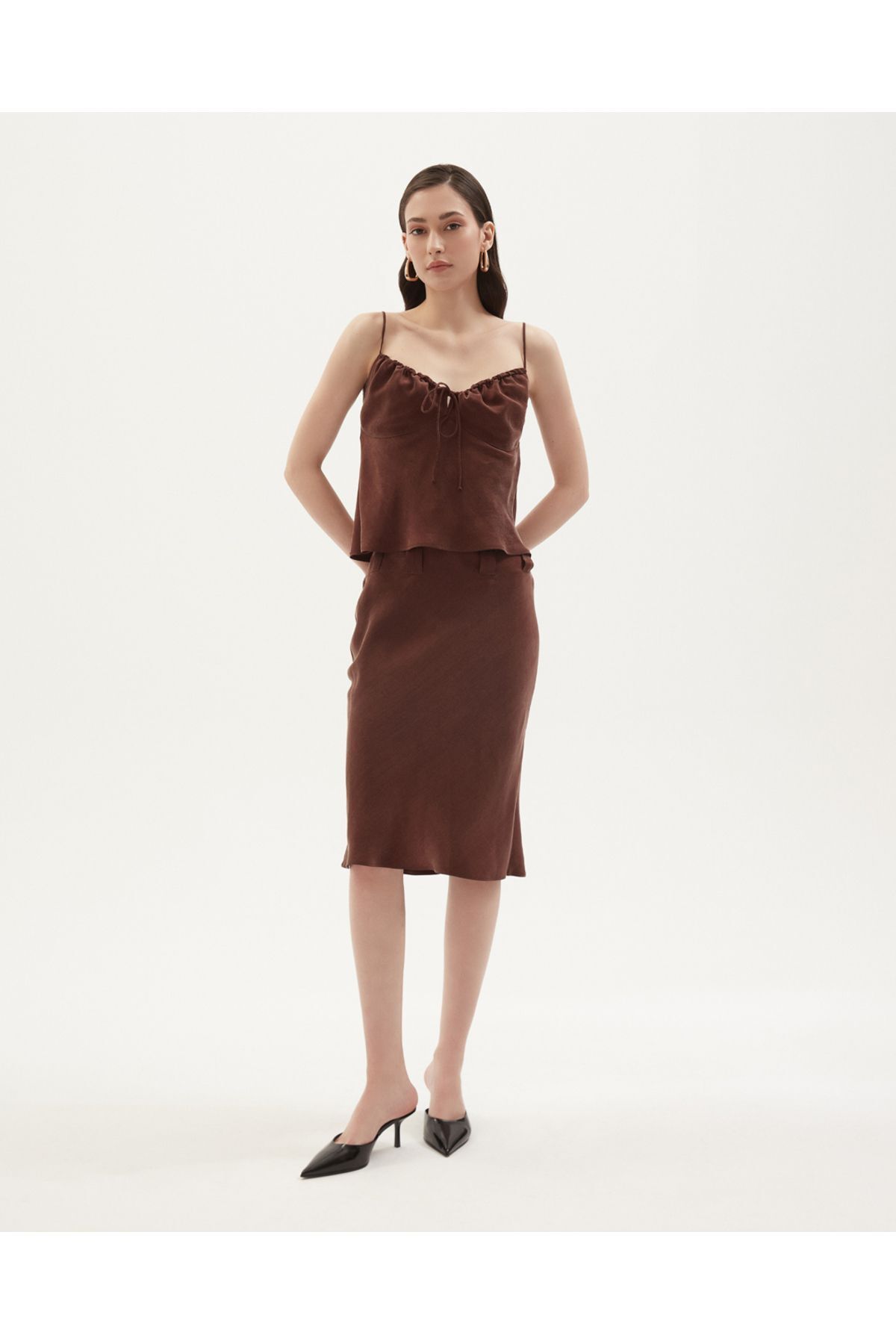Towdoo-Sunflower Rope Strap Blouse 7