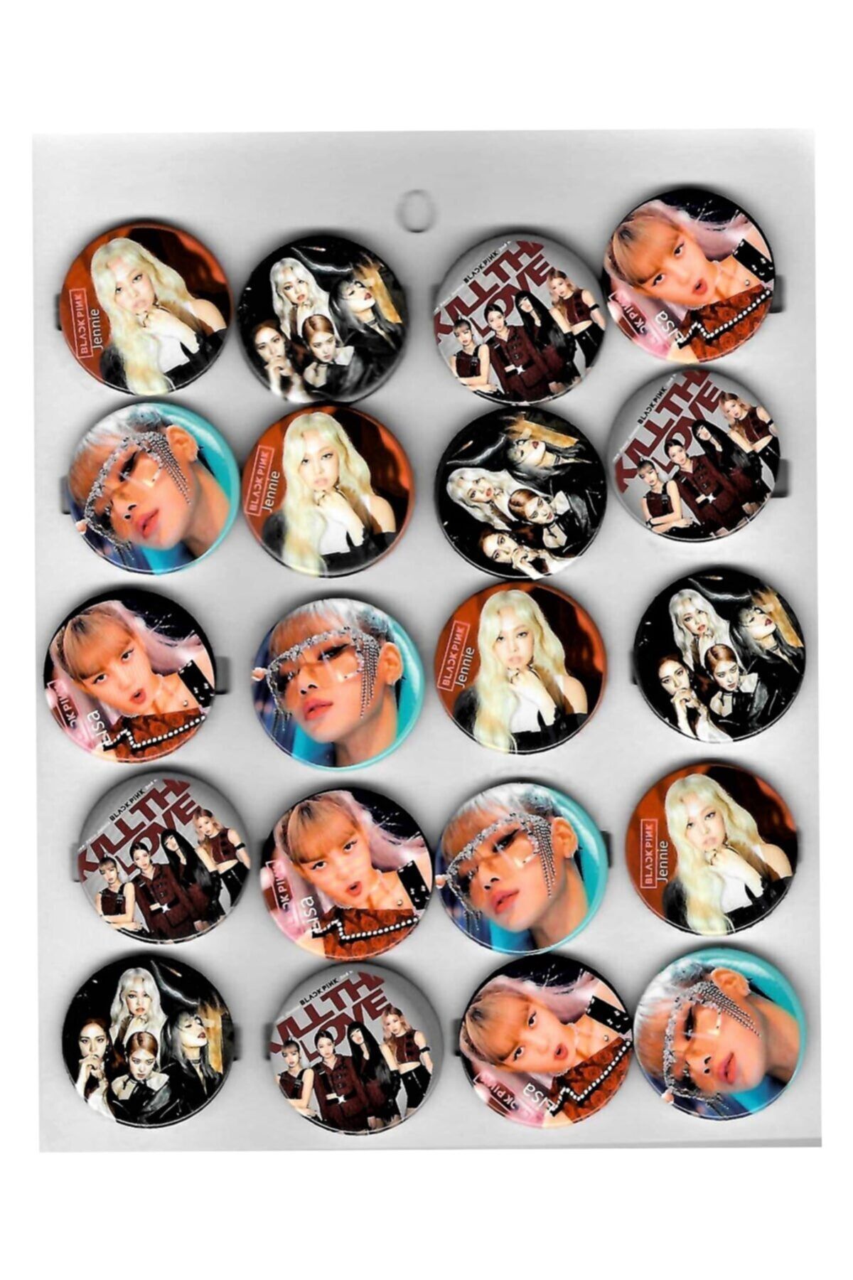 8 Pcs Blackpink Metal Badges
