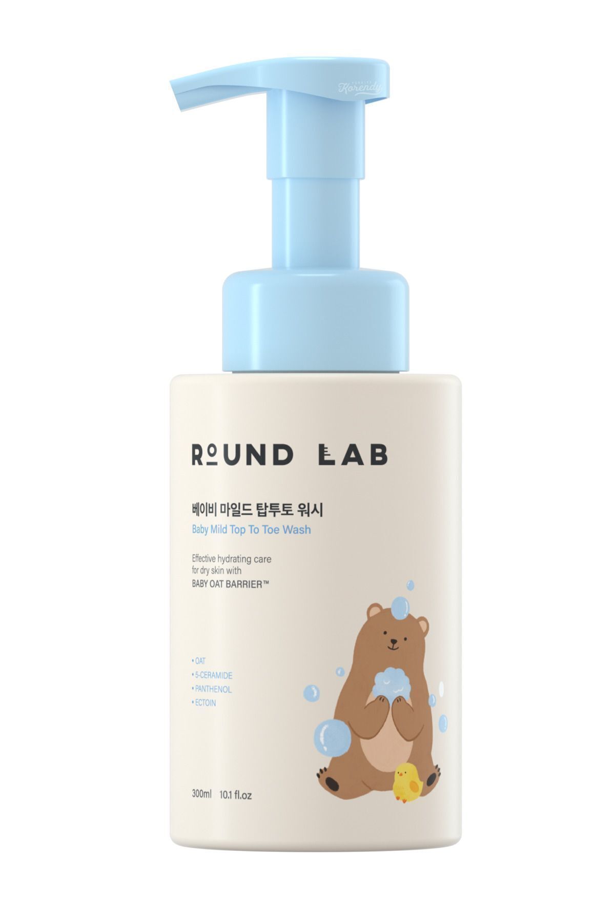 فوم سرامید 300 میلی لیتری شستشوی ملایم تا پا بچه (KORENDY). Round Lab