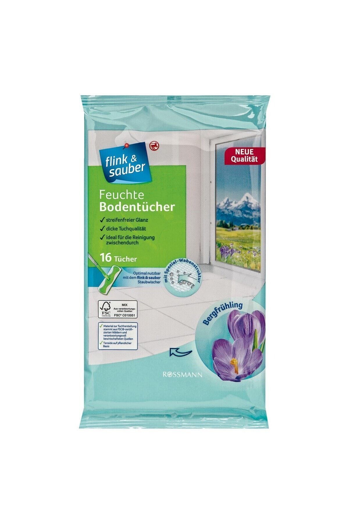 Flink Sauber-Flink & Sauber Wet Floor Cloth 16-Piece Mountain Breeze 1