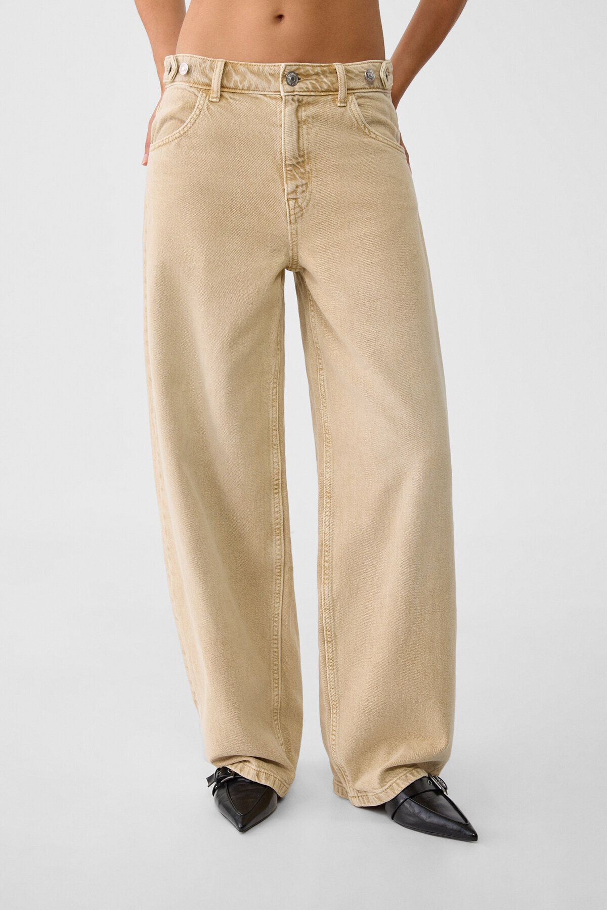 Stradivarius jeans beige new arrivals