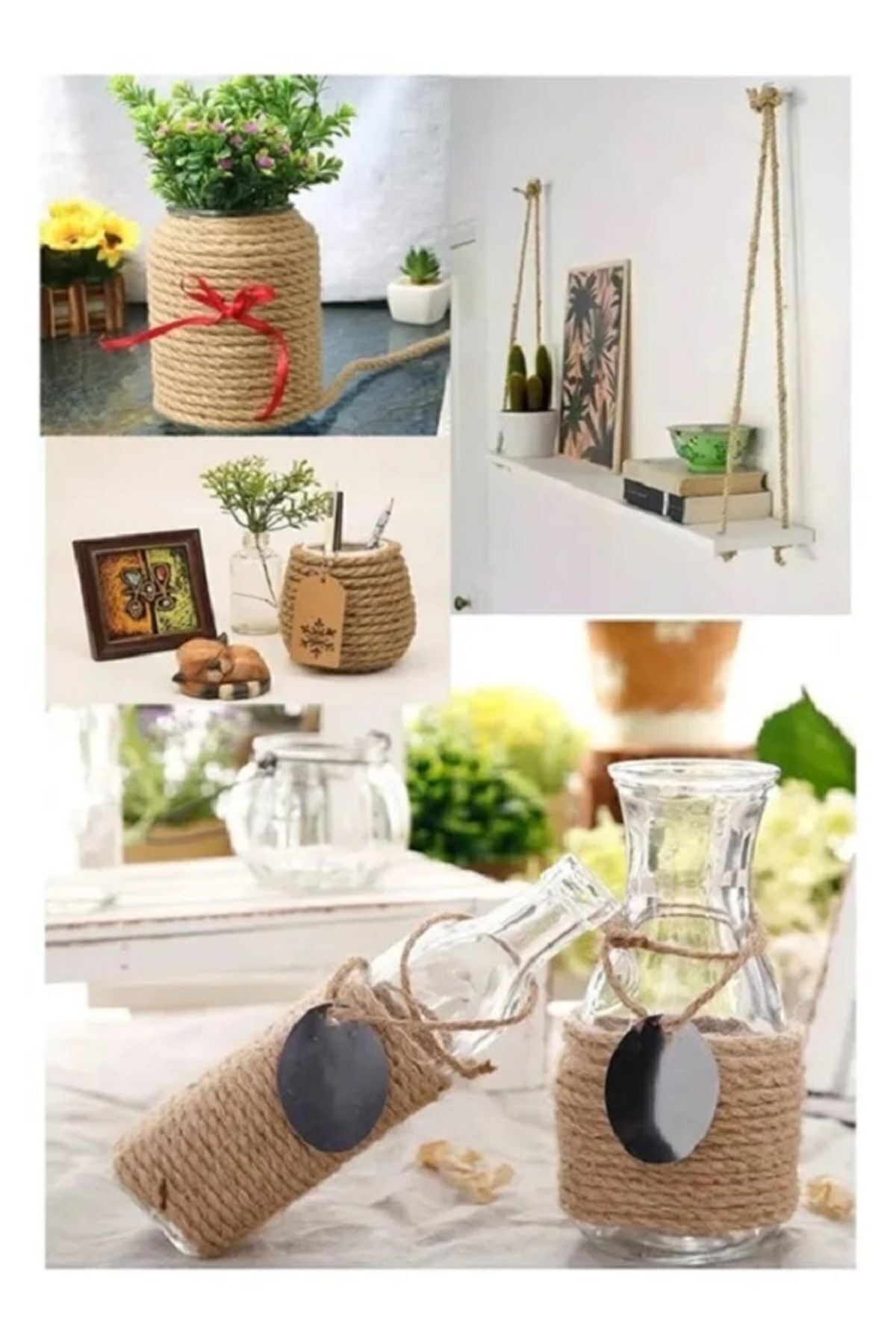 Ambarope-1.Quality Wicker Jute Rope String - 4 Mm, 700 Meters Single Piece Hessian String 3
