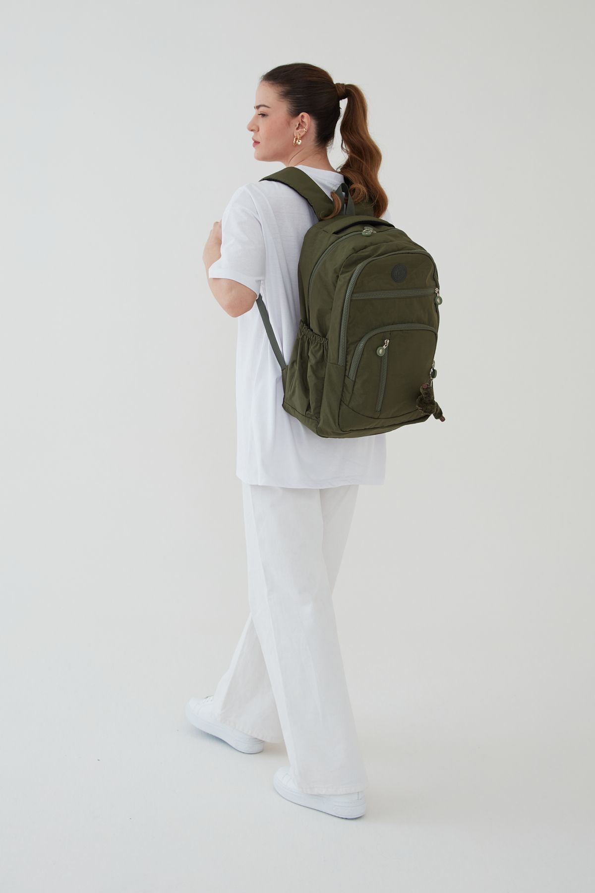 کوله پشتی زنانه خاکی Rosso Collina | RC-S001B اورجینال - تصویر 4