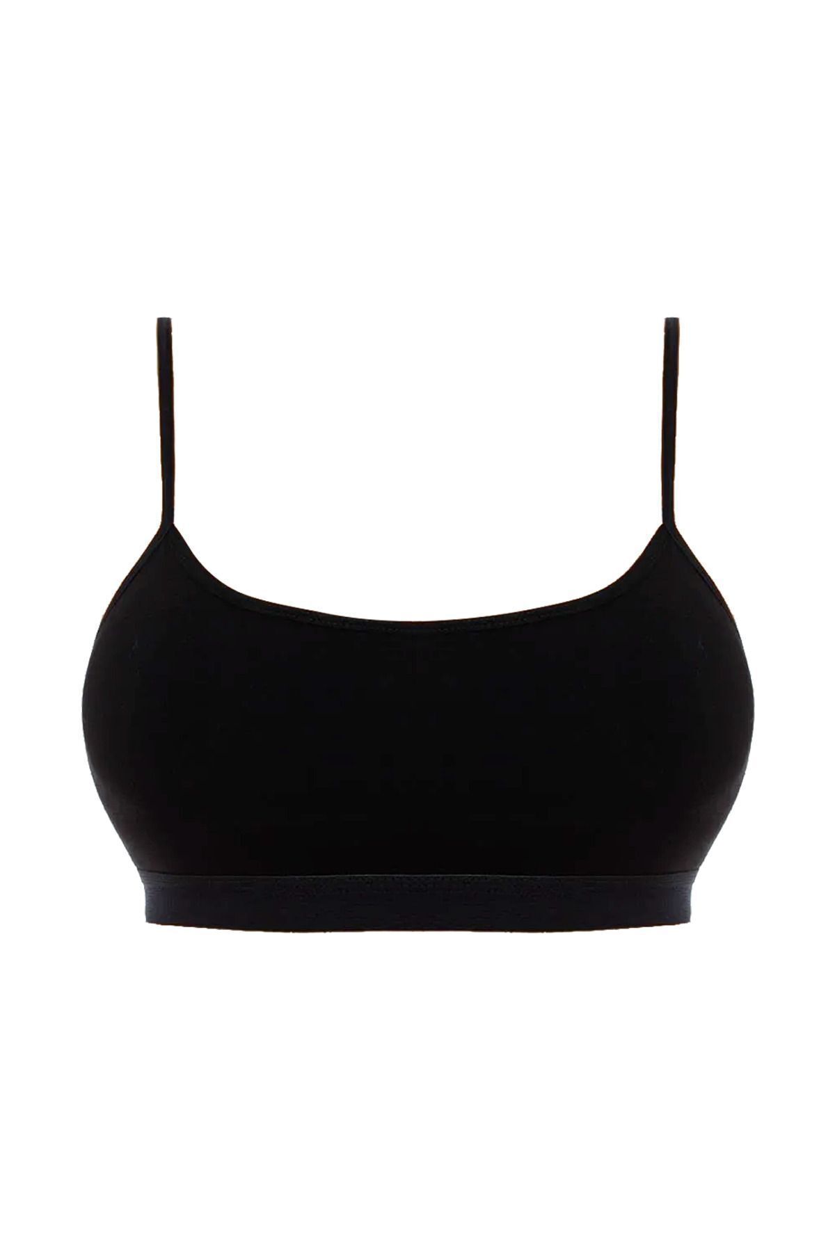 Öts Women's Padded Adjustable Strap Colored Cotton Lycra Half Undershirt Bra Bustier