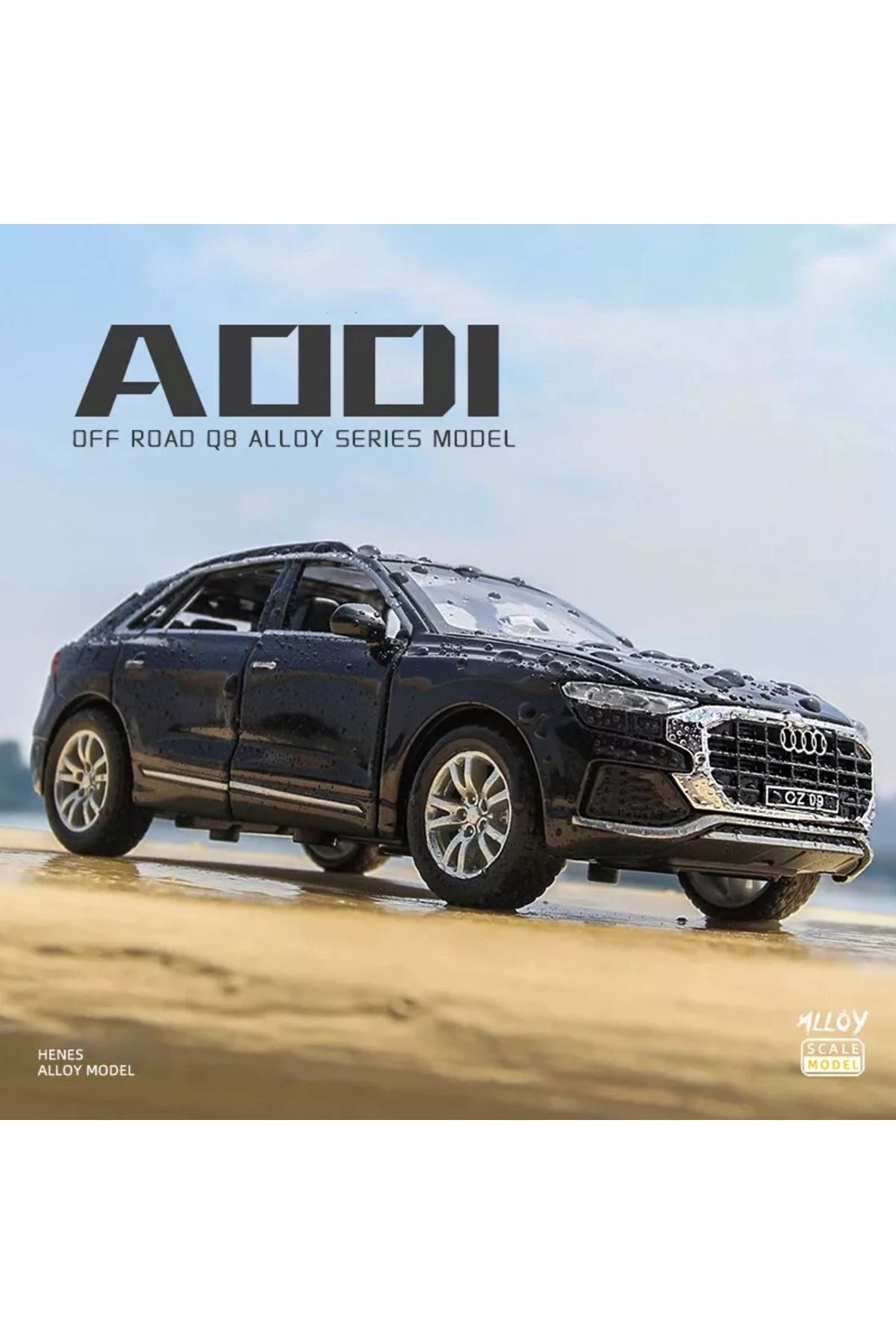 scntoys Audi Q8 SUV Tarzı Araba 1:24 Diecast Metal Model Araba