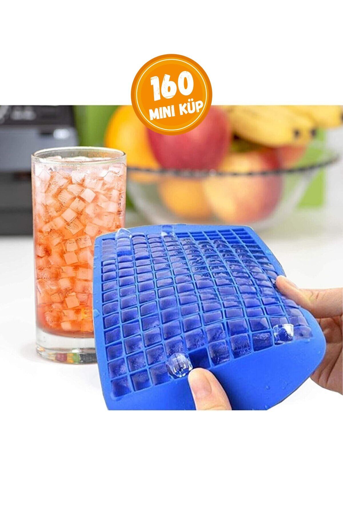 160 Pieces Mini Cube Shaped Silicone Ice Cube Holder Mini Cube Presentation Ice Cube Holder 160 Pieces