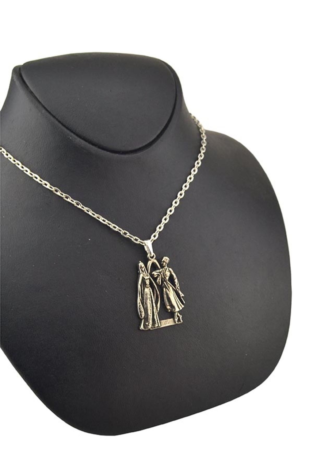 anahtarlıksepeti-Double Necklace Patterned Kafka 5