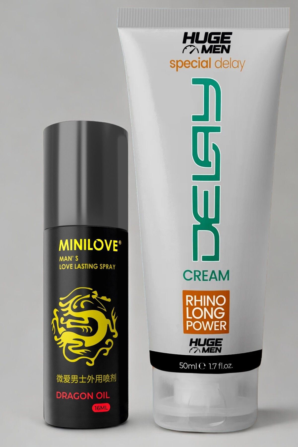 HUGE MEN İtalyan Mucizesi İkili Set ve Geciktiricili Etkili 16 ml Sprey