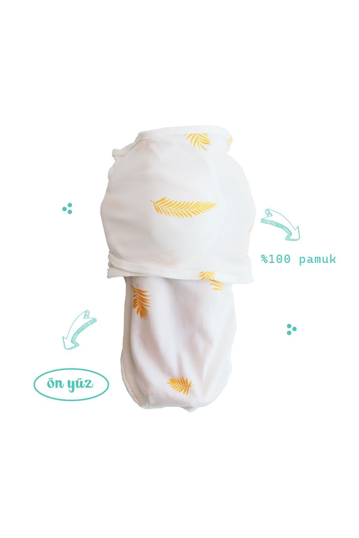 Mommyslab Yeni Sezon 0-4 Ay Desenli Renkli Cırtlı Hazır Bebek Pamuk Kundak %100 Pamuk (OEKO TEX CIF BELGELİ) fotoğrafı 3 (önizleme)