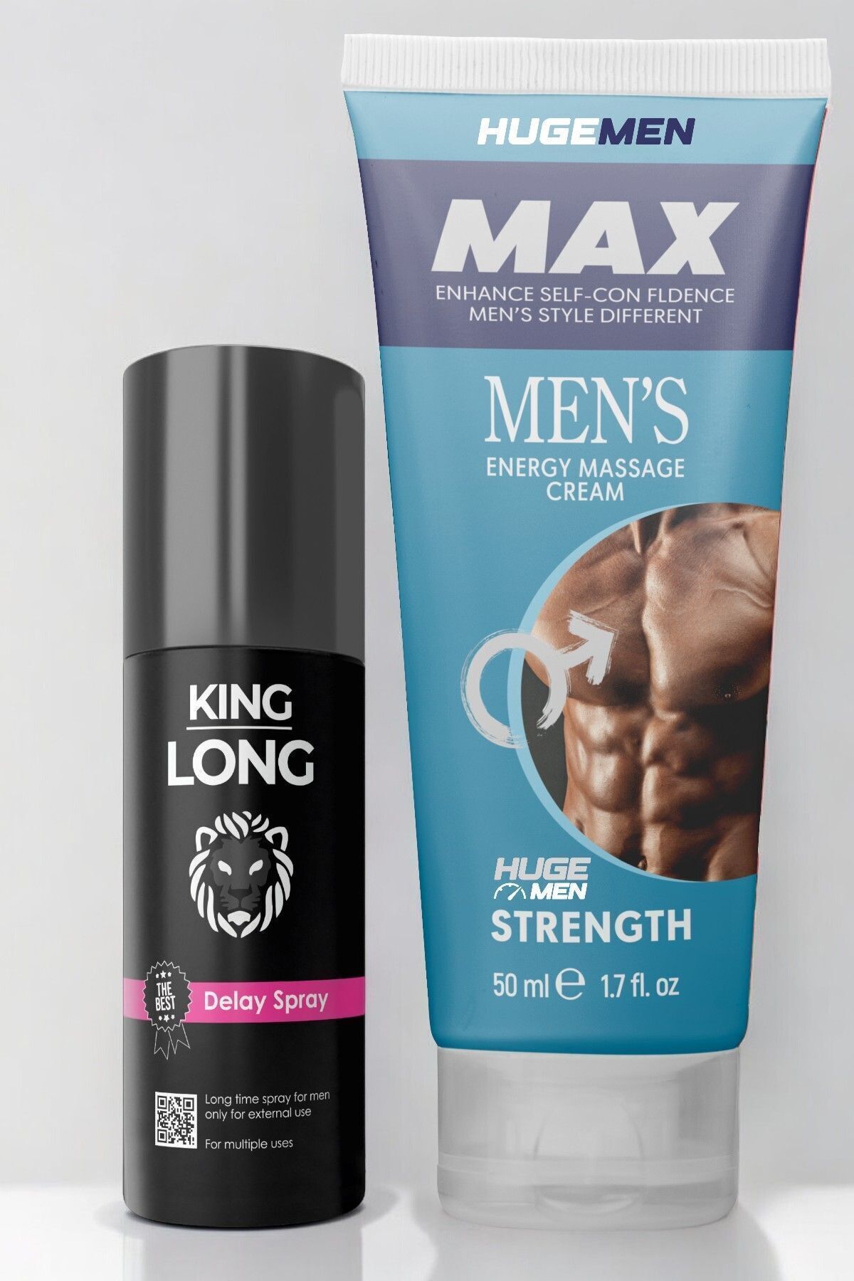 HUGE MEN Süper Set Penis Büyütücülü ve Geciktiricili Etkili 16 ml Sprey