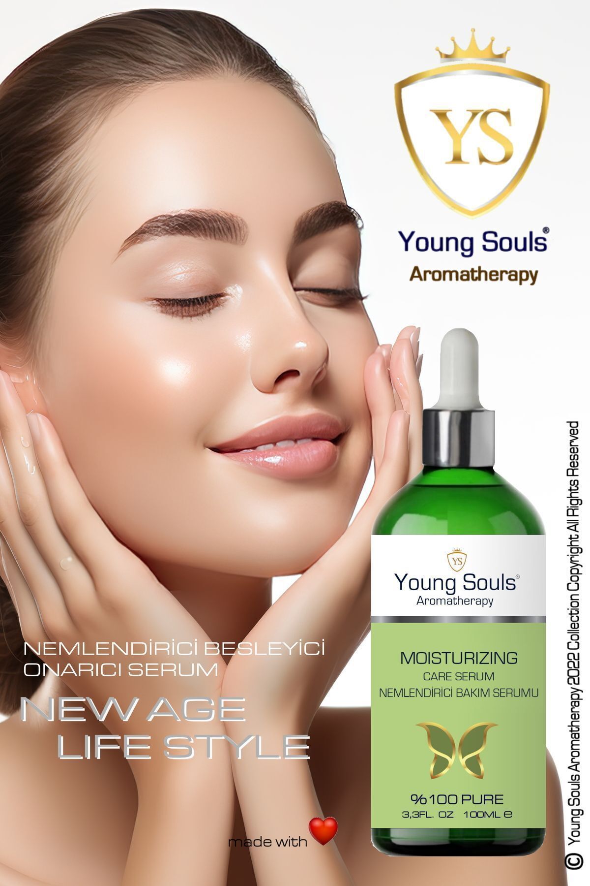 سرم مرطوب کننده آروماتراپی و روغن ماساژ سرم مرطوب کننده و روغن ماساژ 100 میلی لیتر YOUNG SOULS