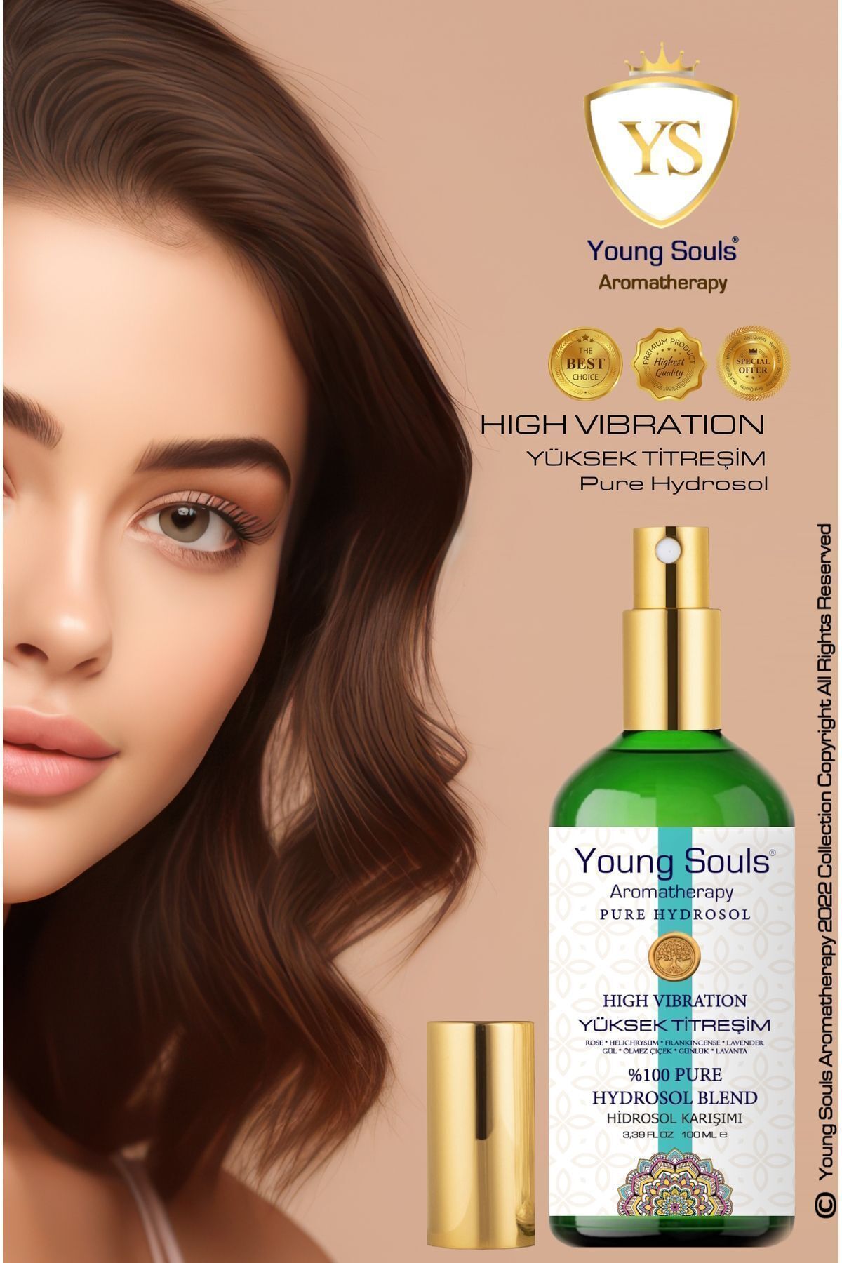 ترکیب 100 میلی لیتری هیدروسل تونیک تونیک با لرزش بالا YOUNG SOULS