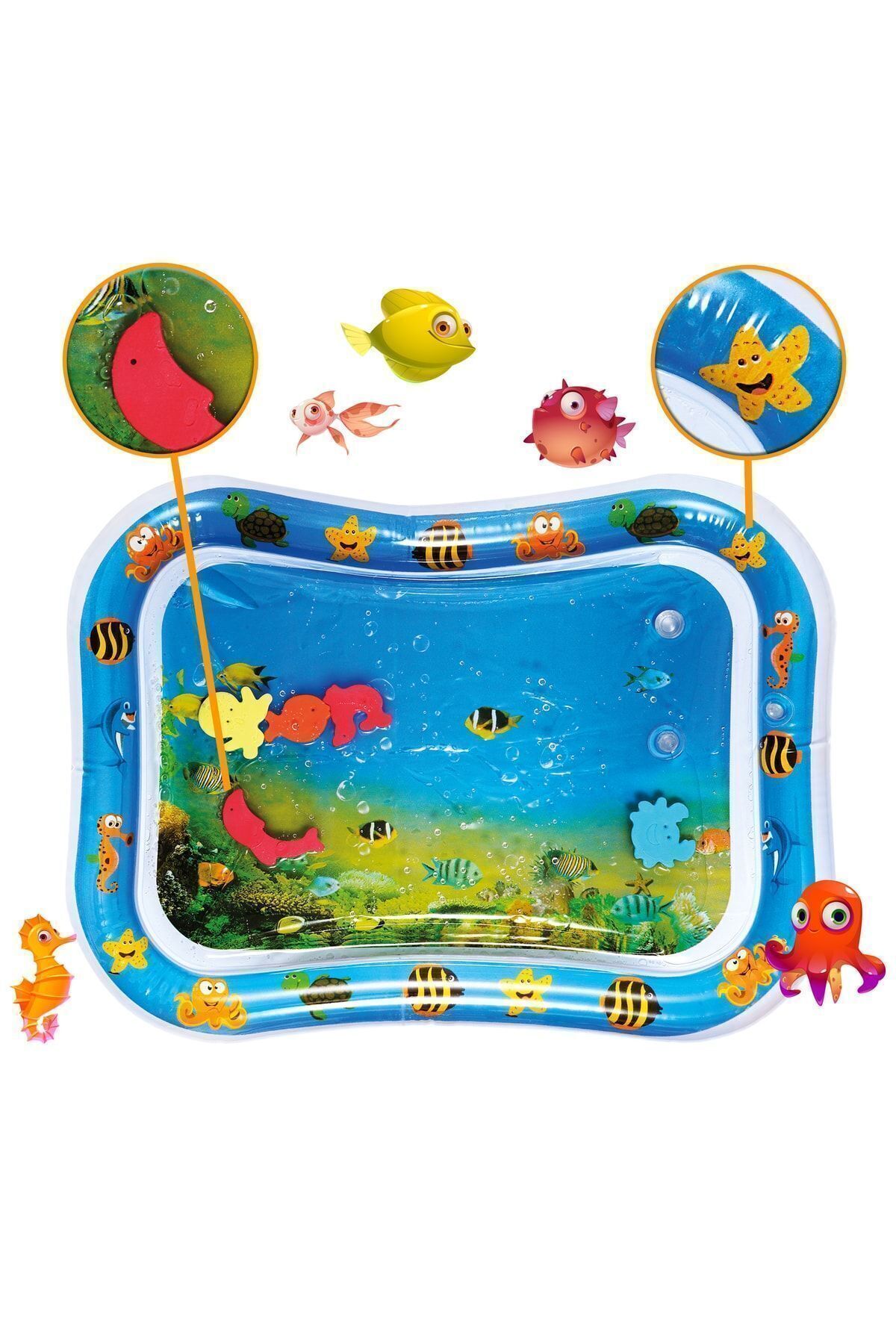 Circle Toys Bebek Su Matı Tummy Time Aktivite Oyuncağı Su Havuzu fotoğrafı 7 (önizleme)