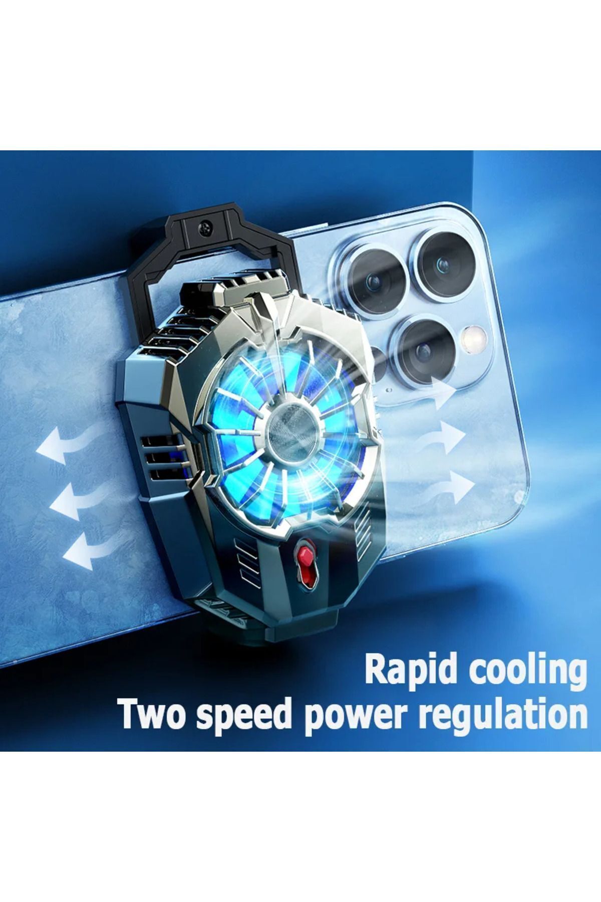 Nilpro-X20 Boxed - Universal Silent Led Phone Cooler Compatible with Iphone Android, Pubg Cod Fan Radiator 3