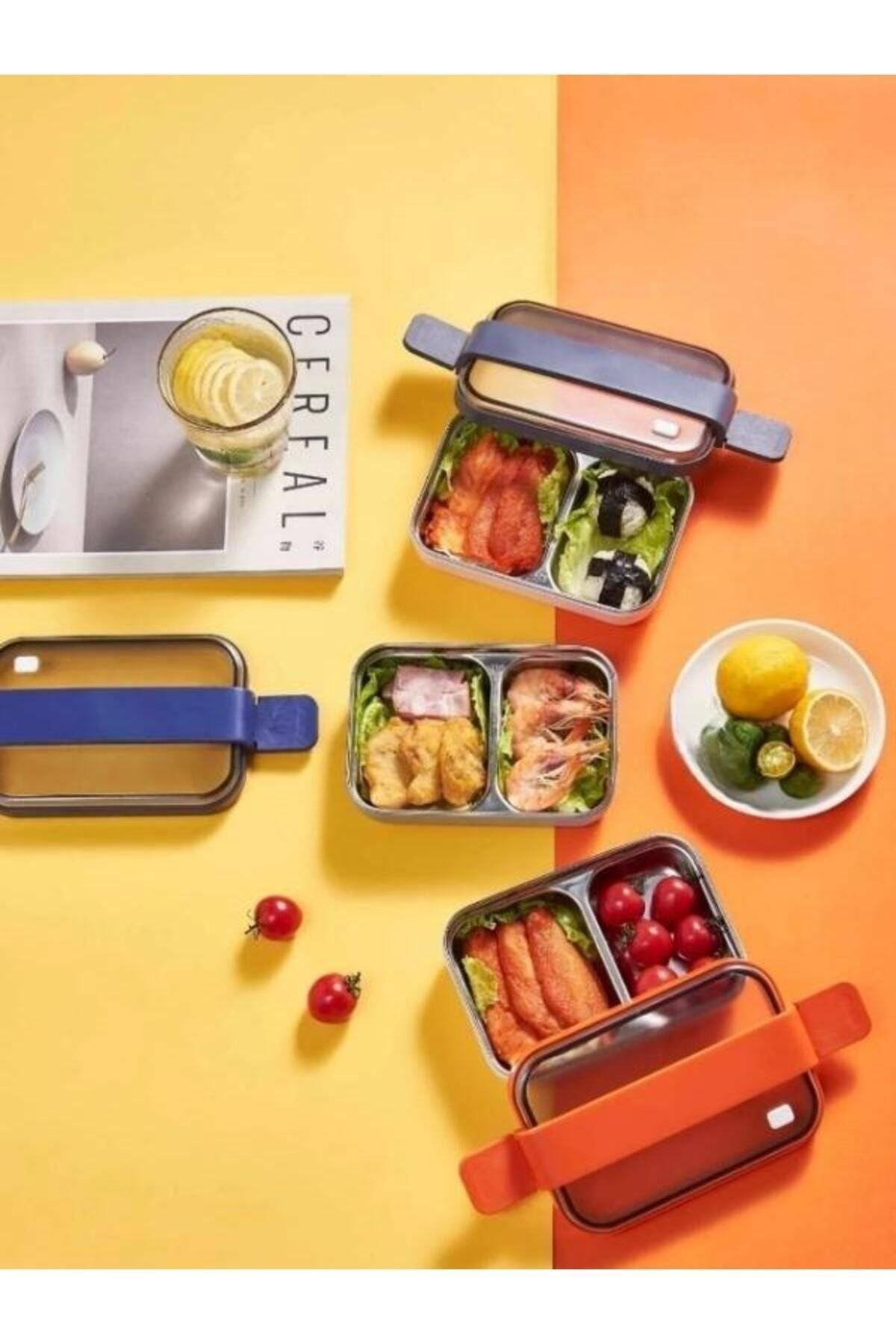 Vagonlife-Smart Style Two-Layer Stainless Steel Lunch Box - Easy Lock, Lunch Box - 1200 ml 5