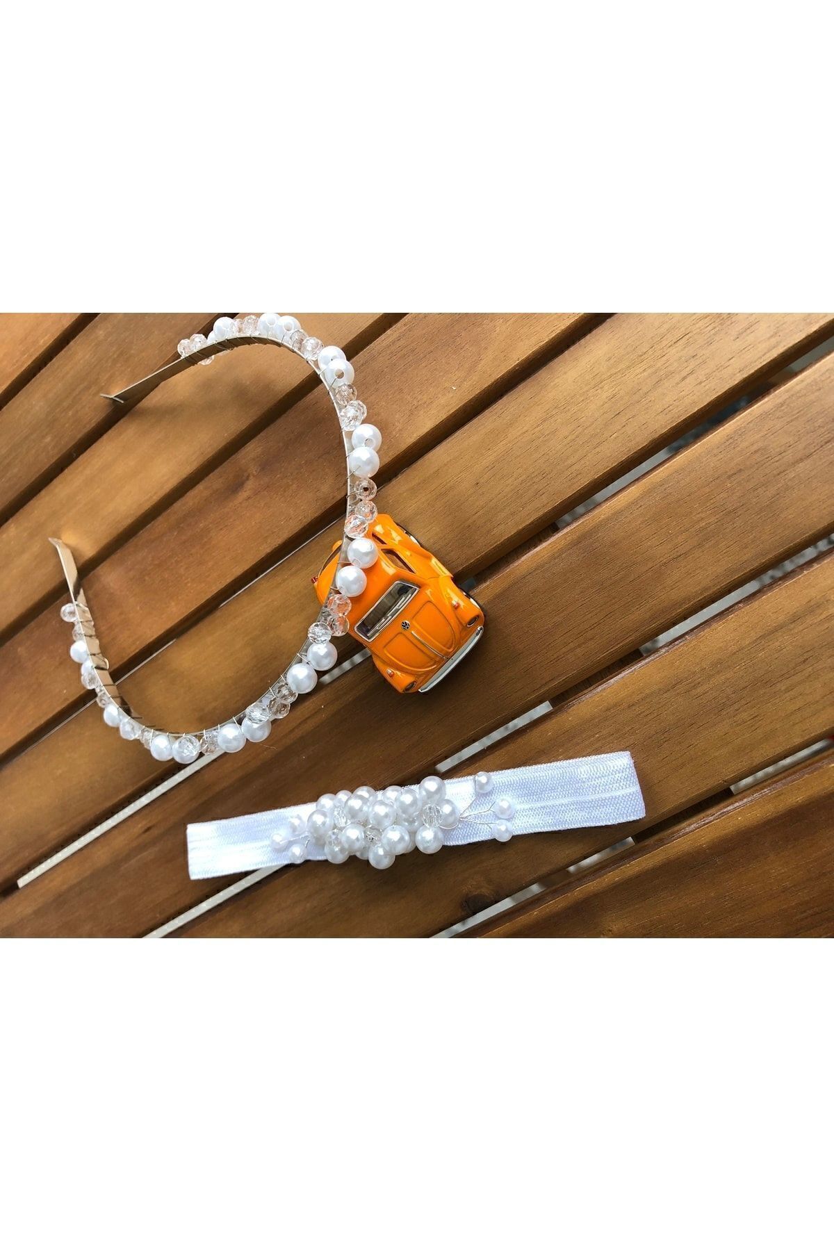 Kadamorganik Inci Özel Anne Bebek Lohusa Tacı fotoğrafı 2 (önizleme)