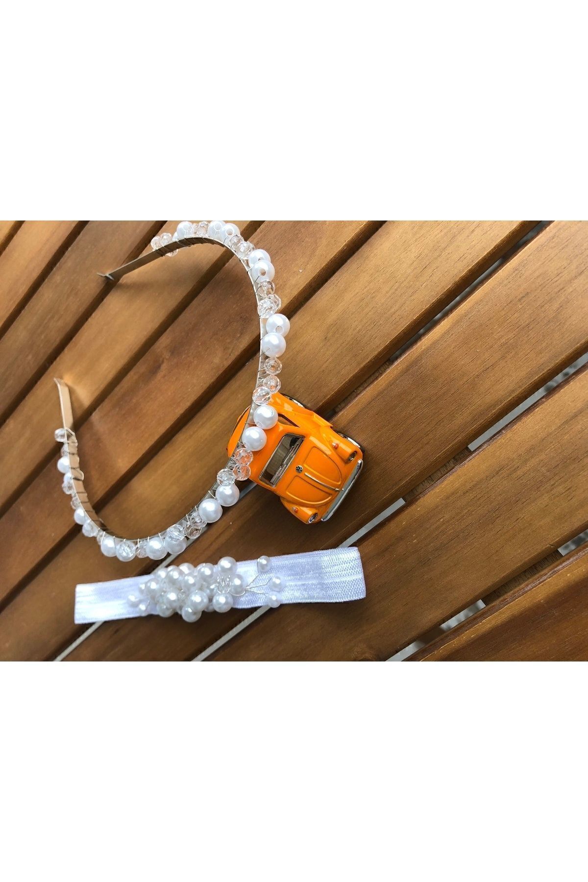 Kadamorganik Inci Özel Anne Bebek Lohusa Tacı fotoğrafı 3 (önizleme)