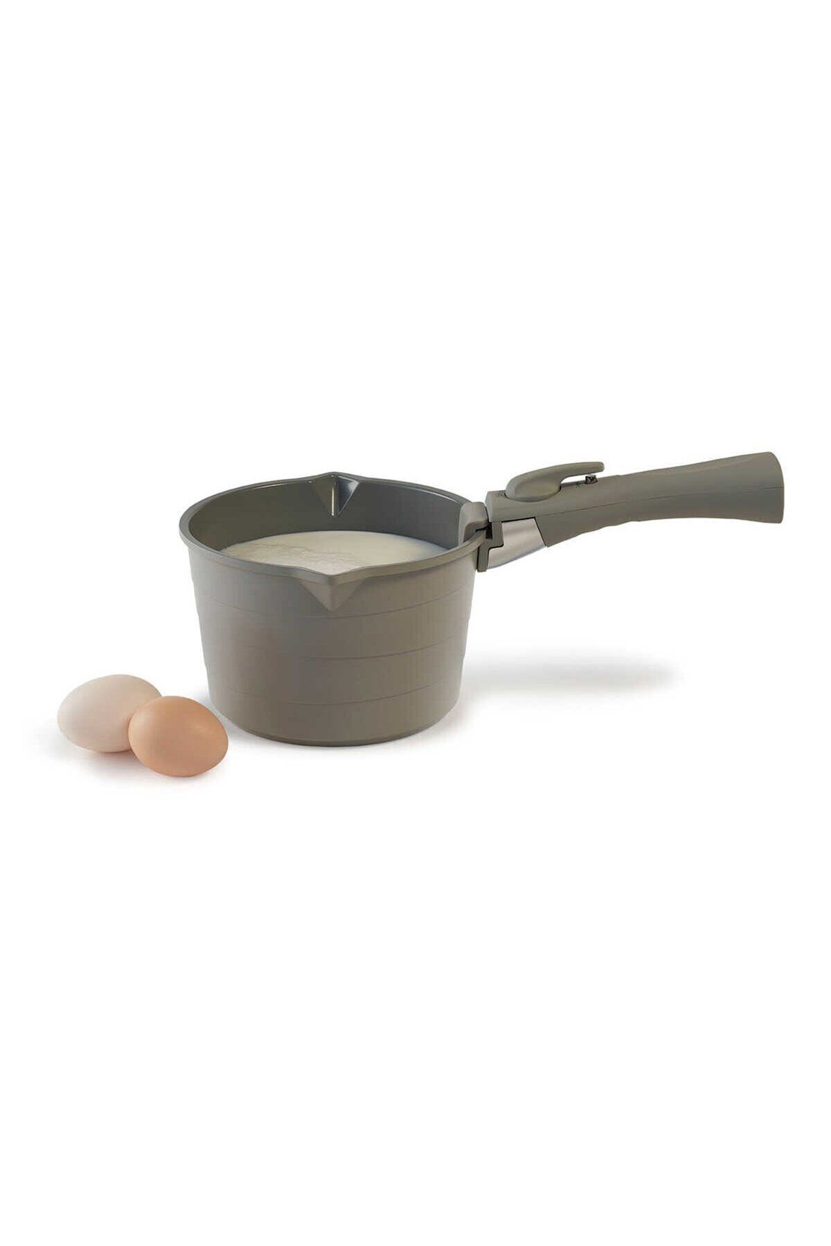 NEOFLAM-Midas Gray 11 Piece Interlocking Pots and Pans Set with Detachable Handle 2