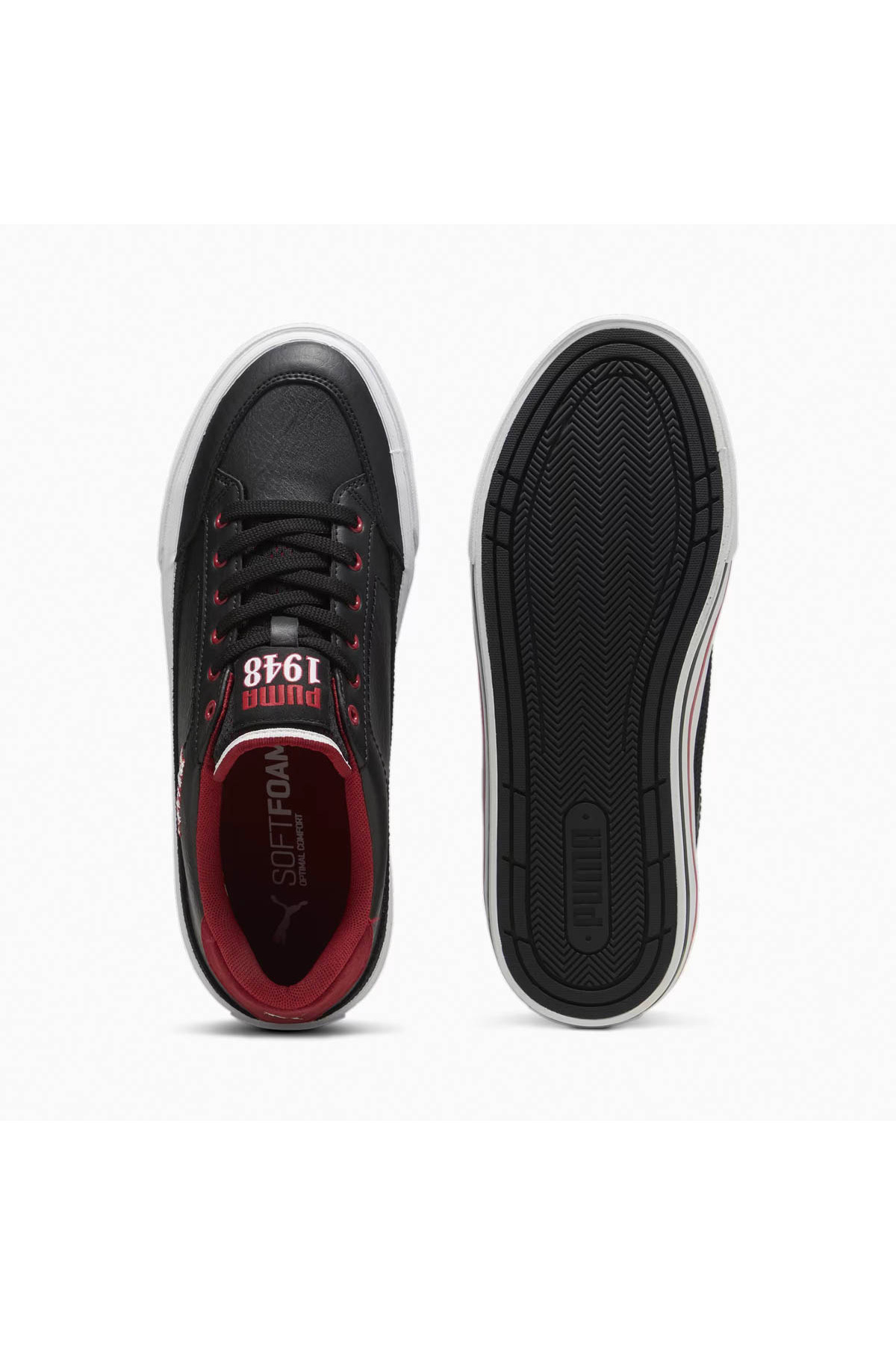 کفش Puma پوما ورزشی مردانه مشکی 395089-02 Court Classic Vulc Retro Club اورجینال - تصویر 3