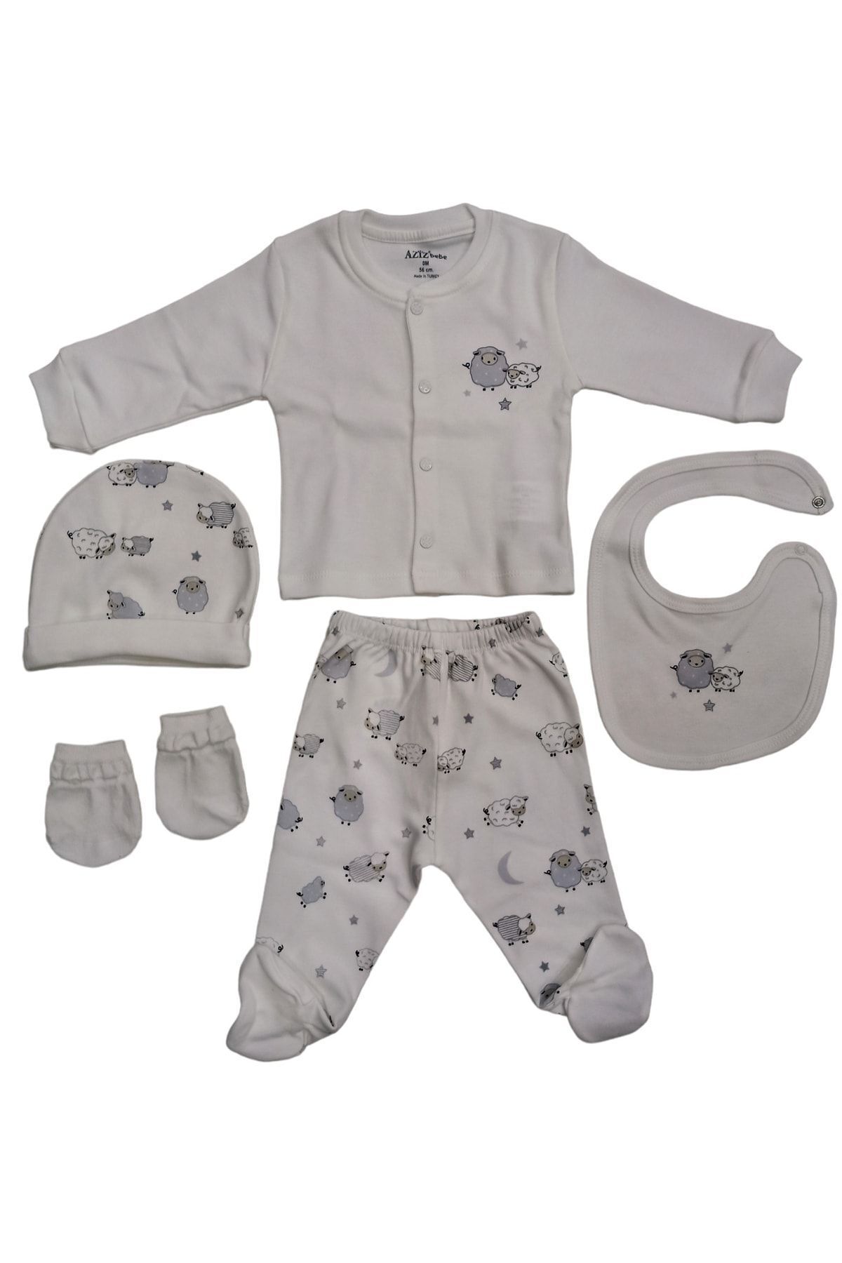 ست نوزادی پسرانه – دخترانه اکرو Aziz Bebe | 10297 اورجینال - تصویر 8