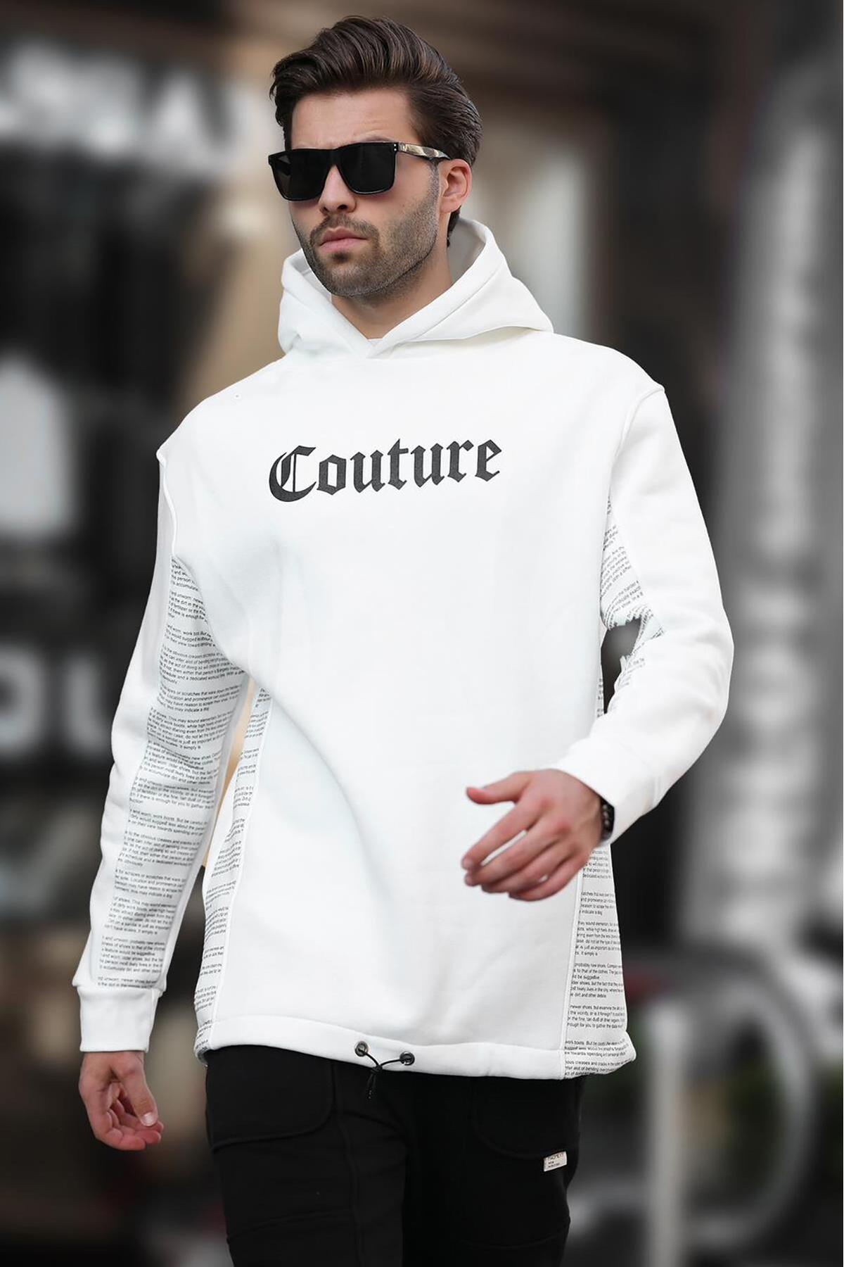 سویشرت مردانه طرح دار خاکستری رنگ شده