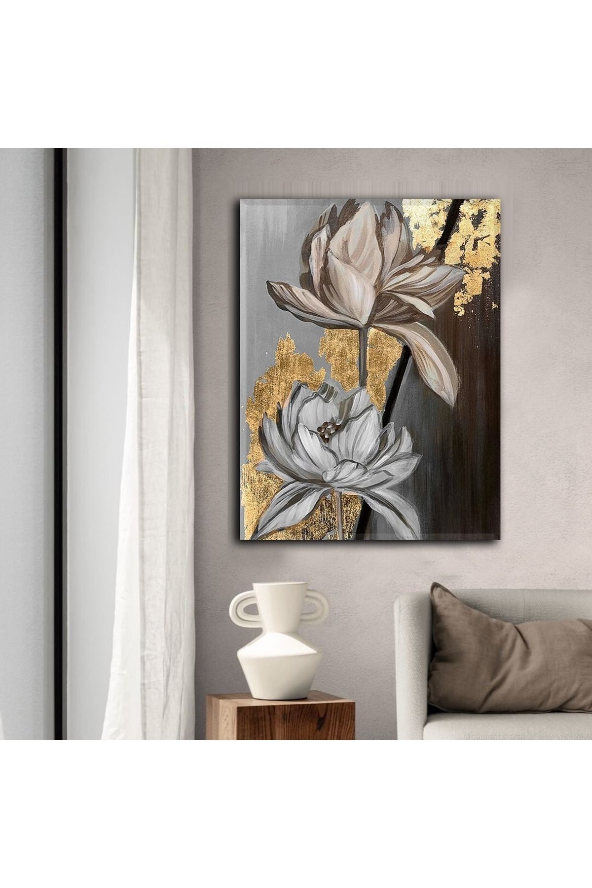 YOUR DECORATIVE Painting Decorative Modern Stylish Flower Canvas Painting Vertical E12