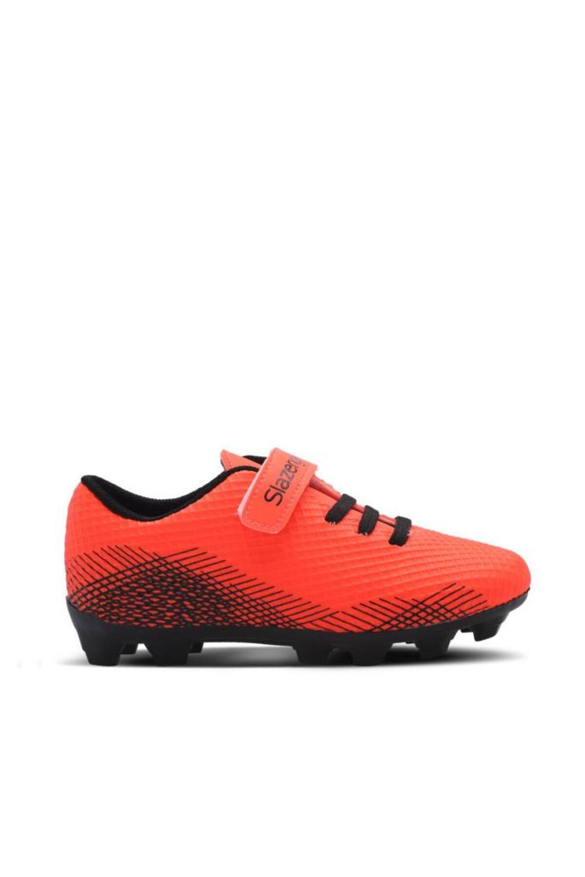کفش Slazenger فوتبال پسرانه CULTURAL کفش فوتبال بچه گانه یونیسکس نارنجی SA24FF008-760 اورجینال - تصویر 1