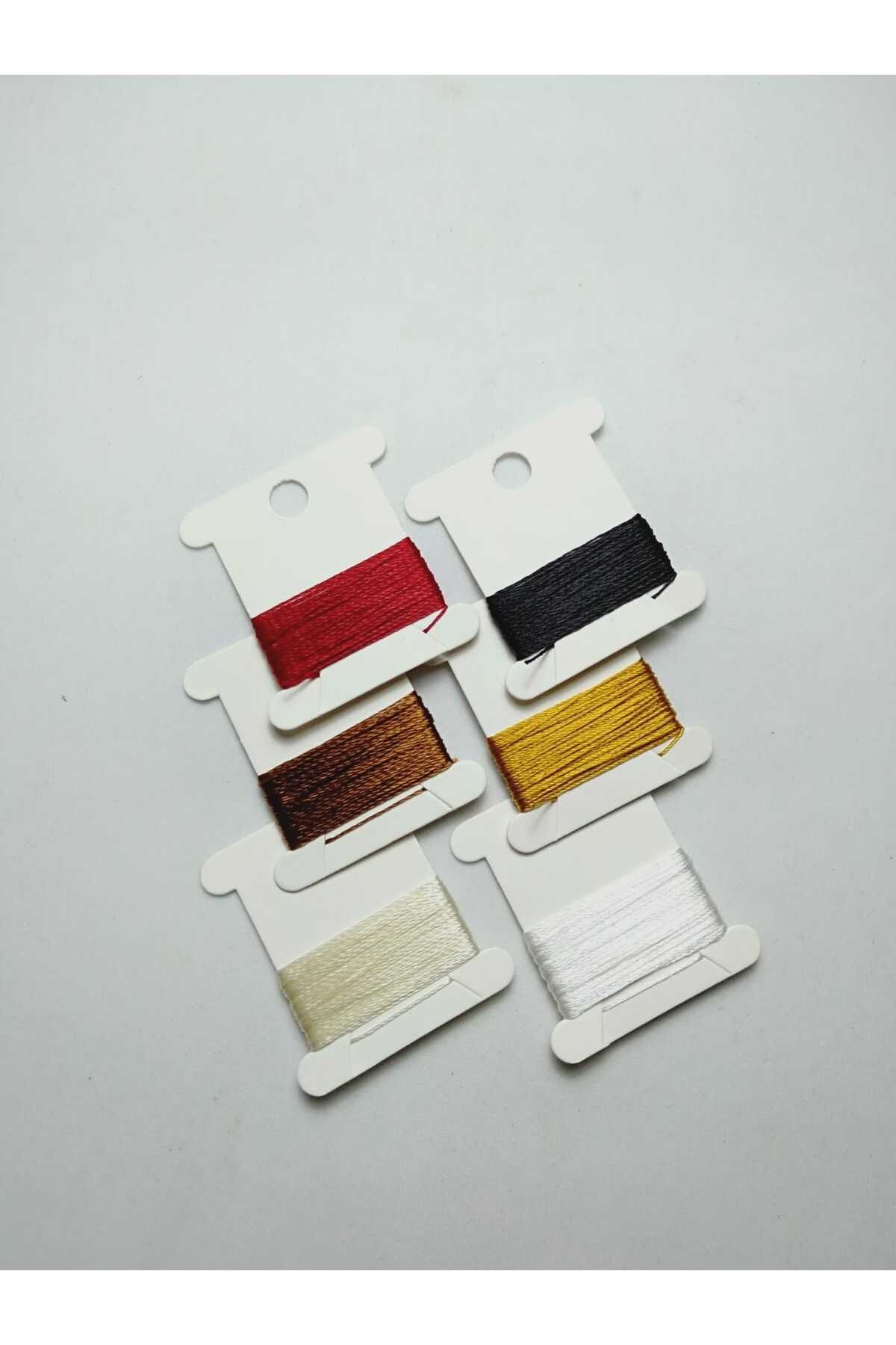 0.4 Mm 3 Metre 6 renk Tesbih İpi Toplam 18 Metre