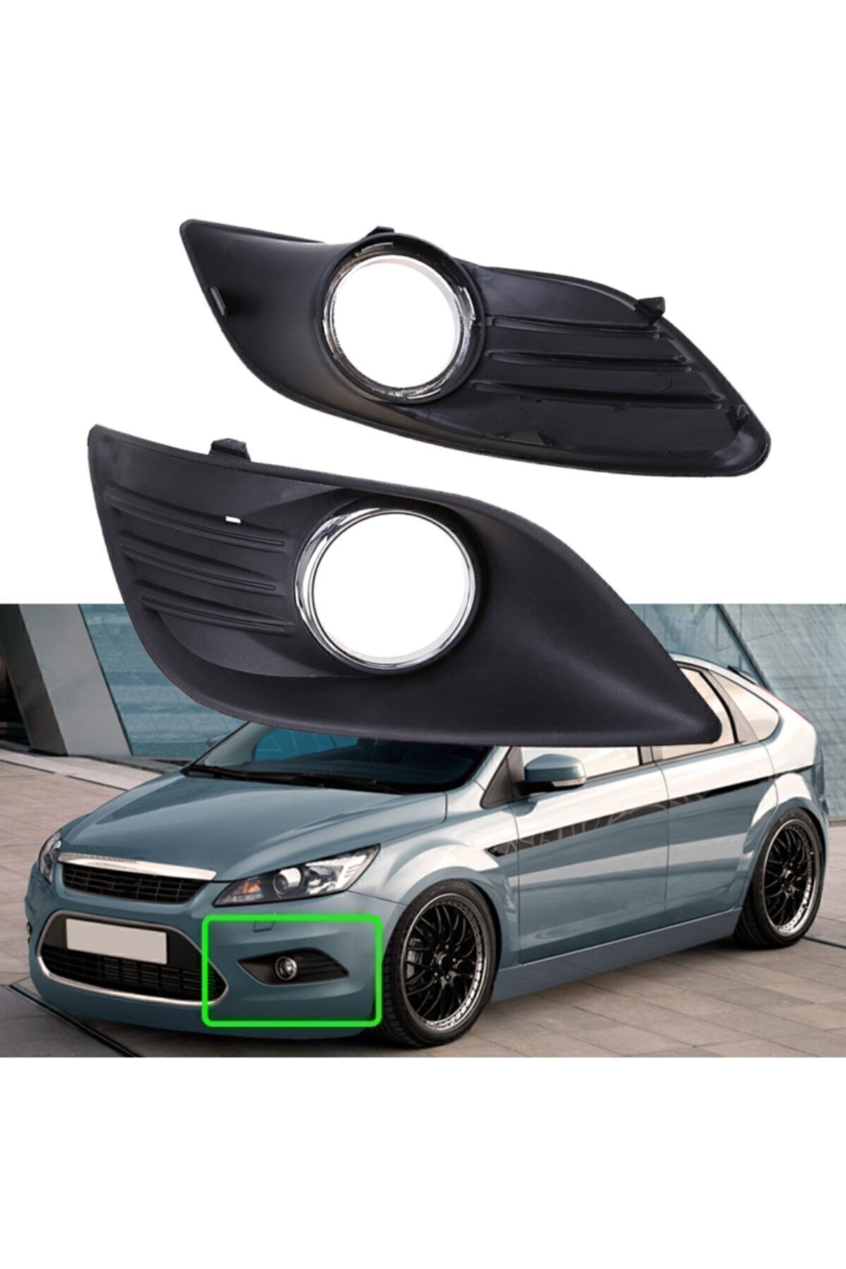 BSG Ford Focus Sis Far Çerçevesi Sisli Tip Sağ-sol Takım Krom 2008-2012