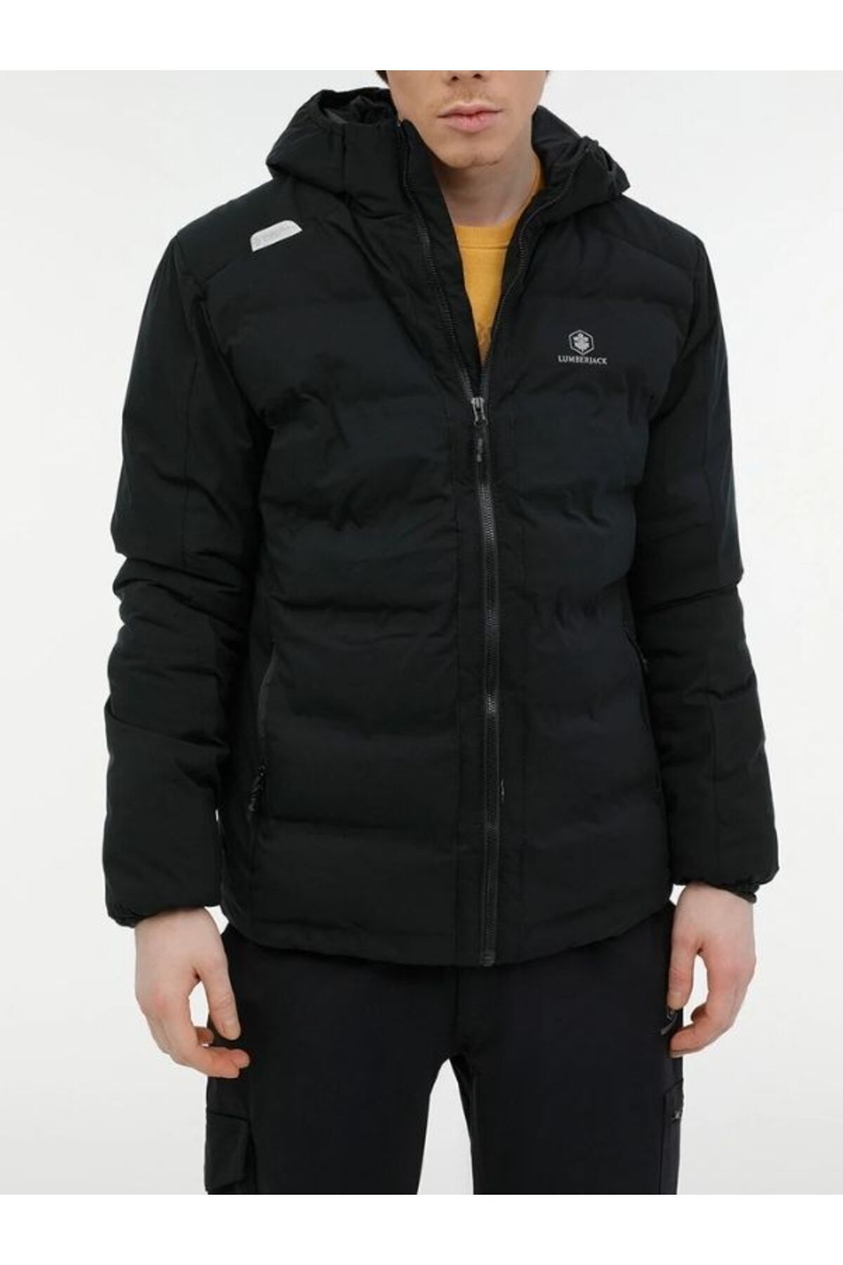 لامبرجک کاپشن کژوال کلاهدار مردانه 3W ML ACELIN COAT 3PR, BLACK 101398565