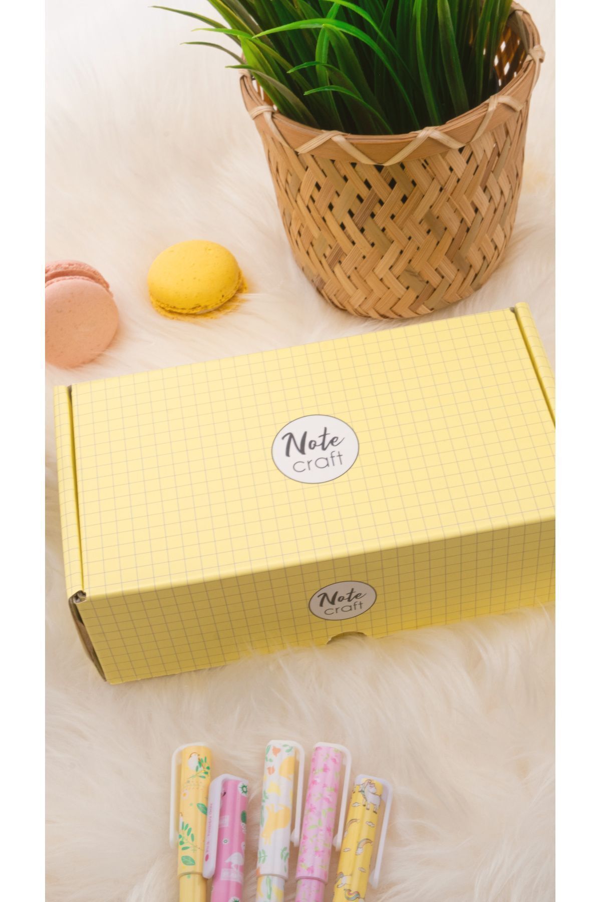 Dream Notes-Yellow 8-Piece Checked Notebook Set - 9X15 Cm, 50 Sheets Spiral School Notebook 6