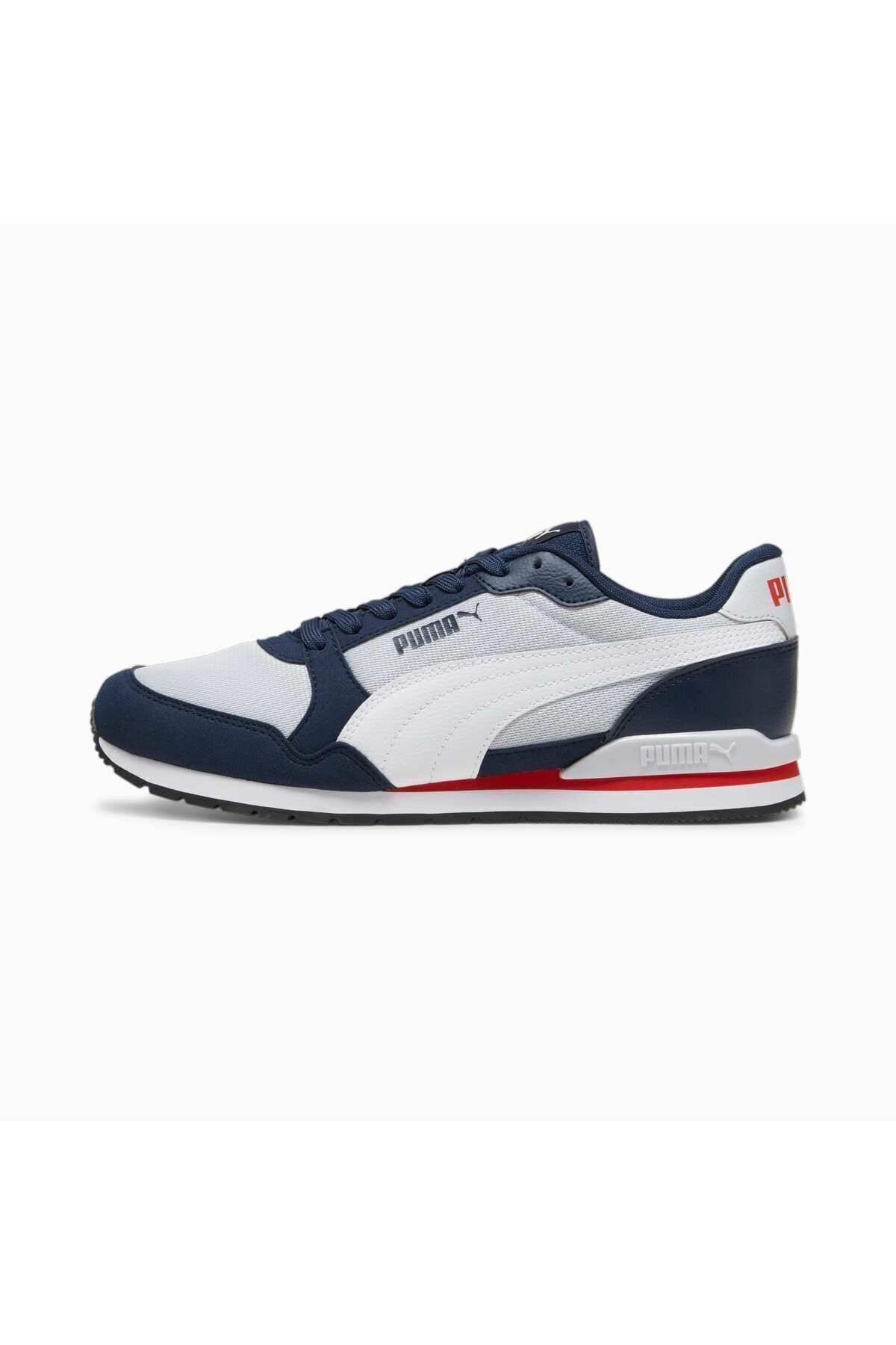 اسنیکر آبی مردانه و زنانه ST Runer V3 Mesh Erk Wht کفش ورزشی سرمهای 384640 22 Puma