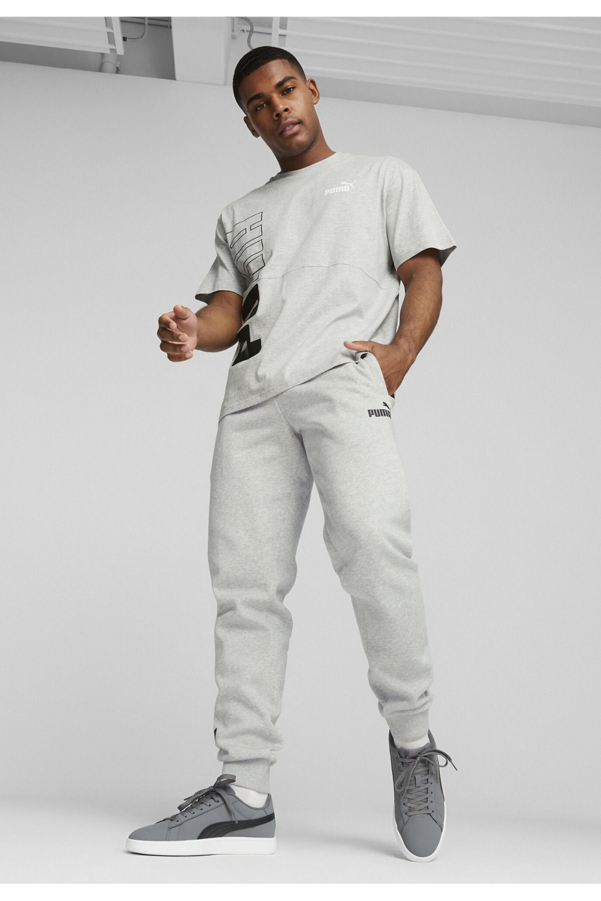 اسنیکر مردانه خاکستری پوما | TYB24K680000084080510500 اورجینال - تصویر 4