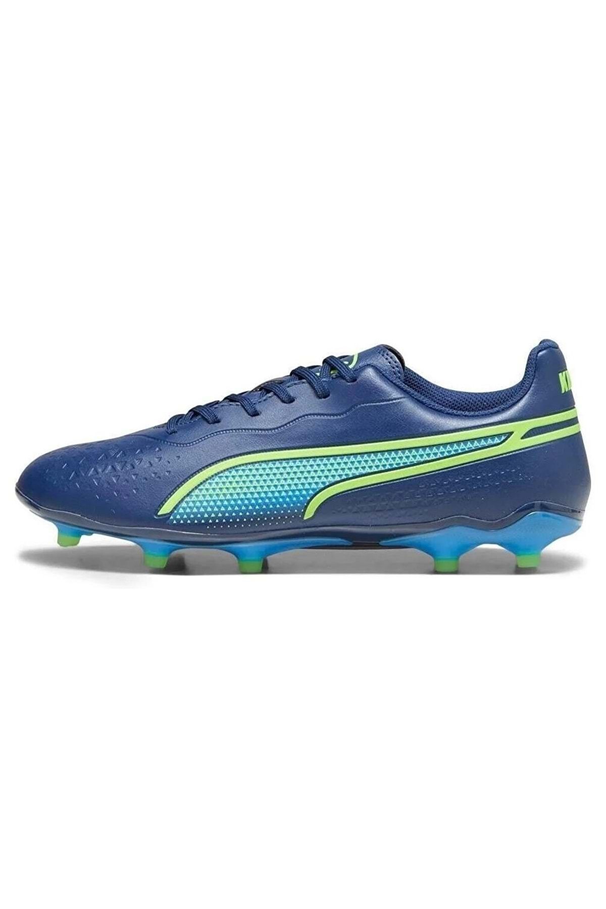 Puma King Match Fg ag 107570 Profesyonel Erkek Krampon Mavi Kad n Ayakkab