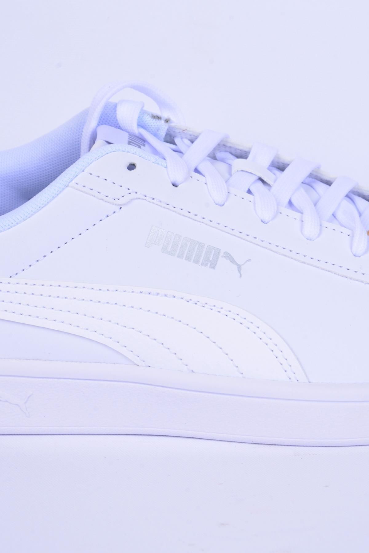 اسنیکر Puma اورجینال مردانه برند پوما 23YPUM000056 392336-09 Smash 3.0 Buck White-white Men's Sports Shoes - تصویر 2