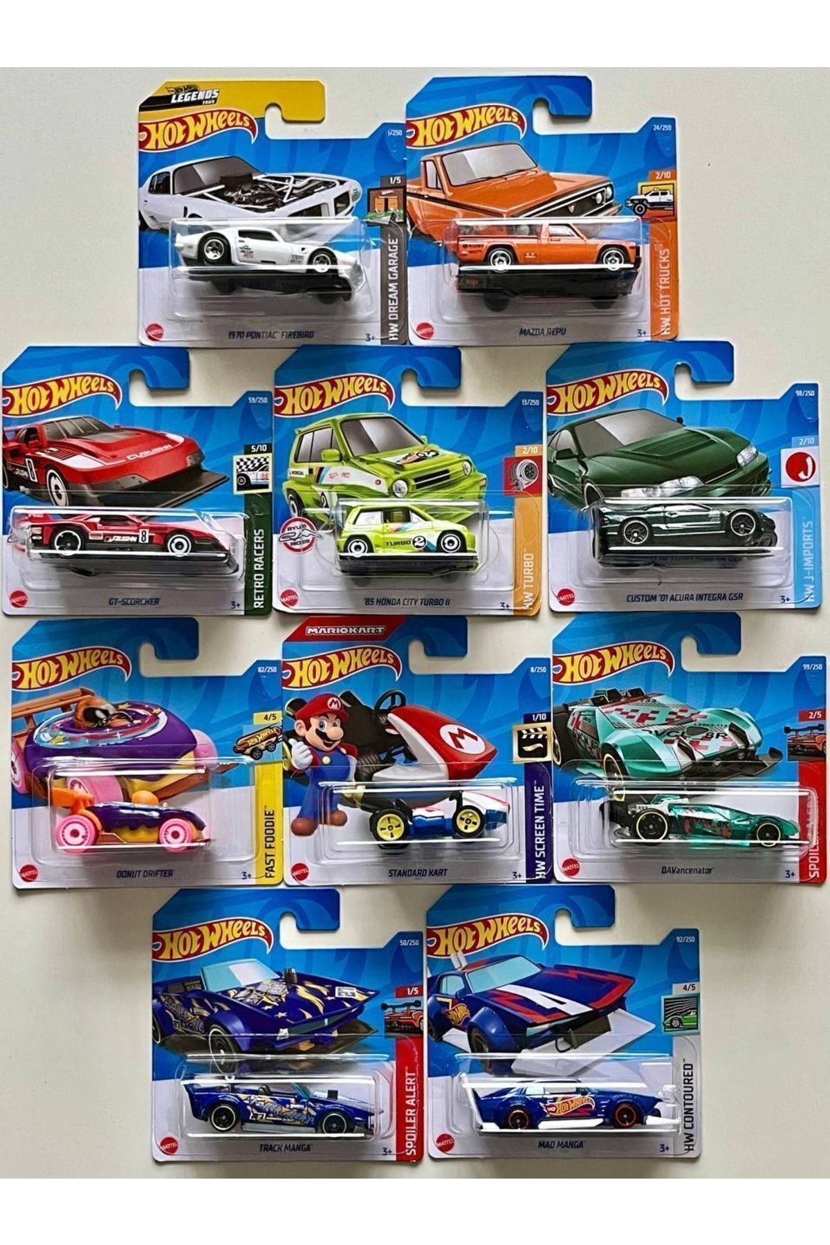 Hotwheels 10lu Başlangıç Seti - Onlu Farklı Model Araba