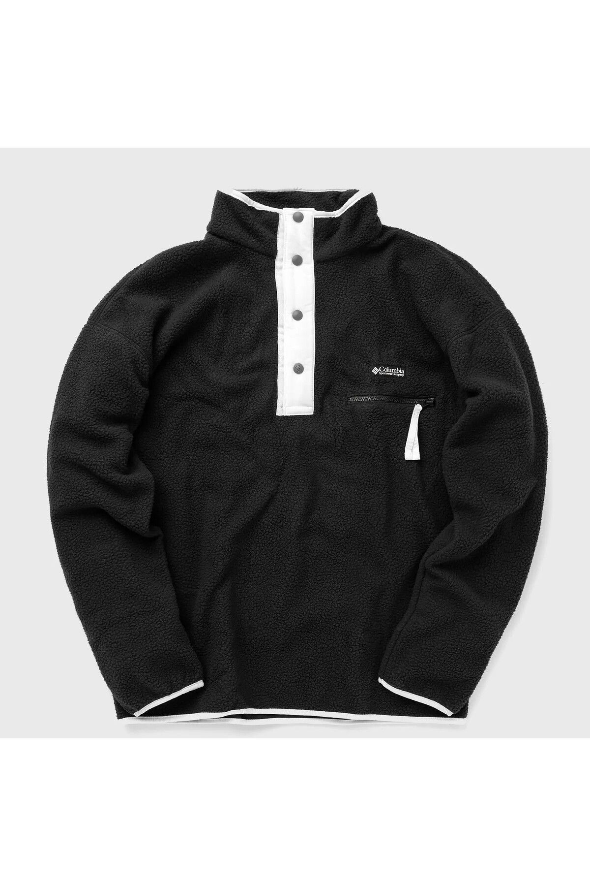 Columbia Erkek Siyah Helvetia Half Snap Fleece Polar Sweatshirt Erkek Giyim