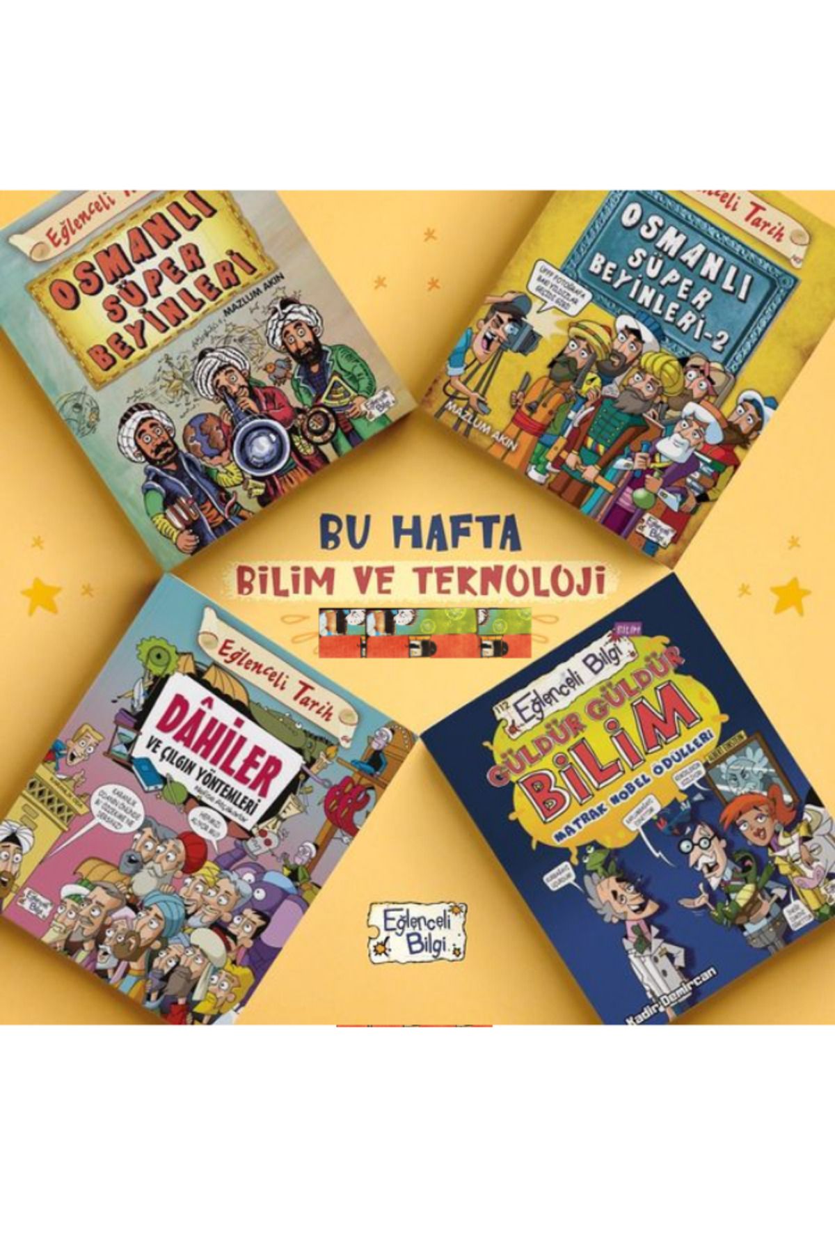 Eğlenceli Bilgi Yayınları 7.sınıf-Güldür Güldür Bilim, Osmanlı Süper Beyinleri 1 ve 2 , Dahiler Ve Çılgın Yöntemleri 4kitap