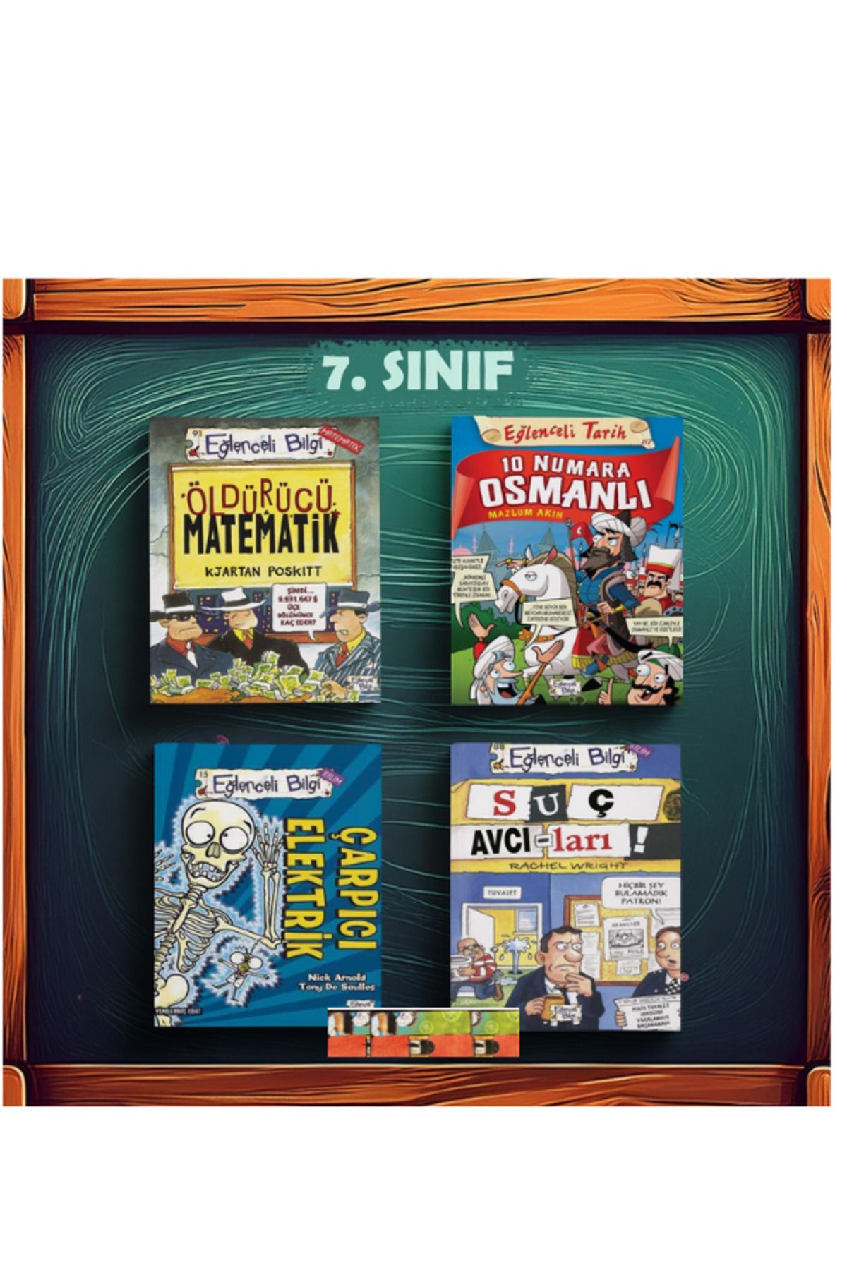 Eğlenceli Bilgi Yayınları 7.sınıf-Öldürücü Matematik,10 Numara Osmanlı, Çarpıcı Elektrik ,Suç Avcıları 4kitap
